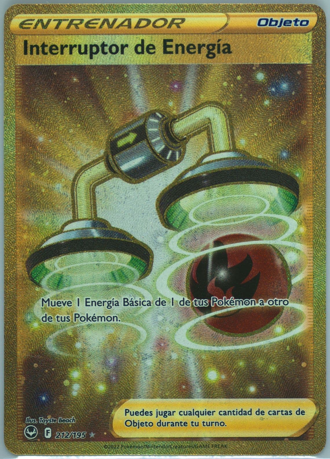 Full Art/Interruptor de Energia Secret (212) 2022 Pokemon Sword & Shield Silver Tempest