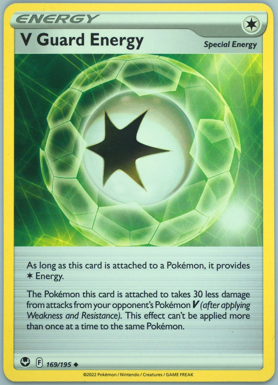 V Guard Energy (169) 2022 Pokemon Sword & Shield Silver Tempest