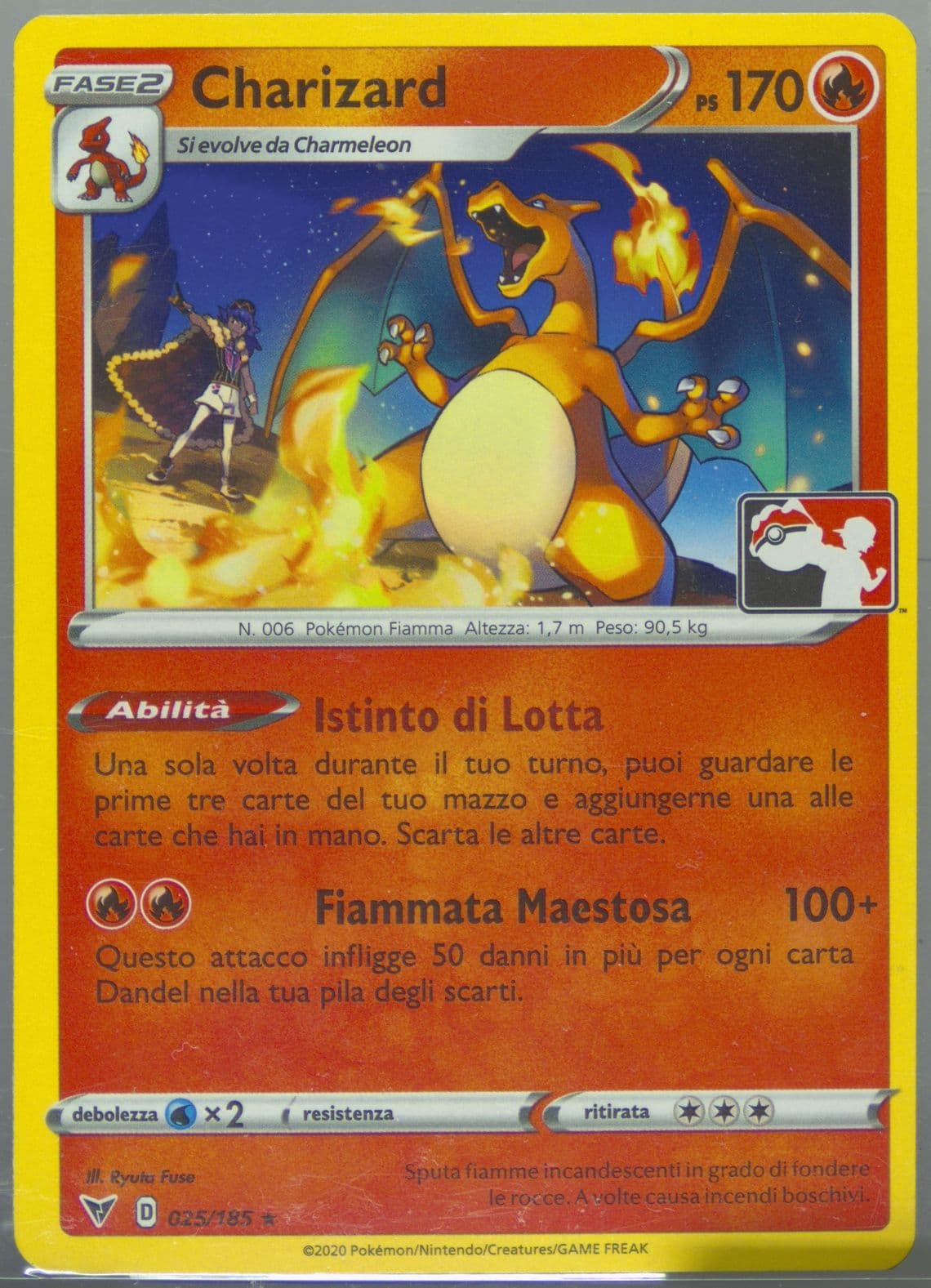 Charizard Italian (025) 2022 Pokemon Play! Pokemon Prize Pack: Series 1