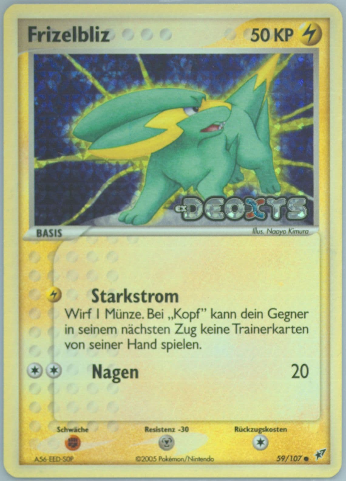 Frizelbliz-Reverse Foil German (59) 2005 Pokemon EX Deoxys