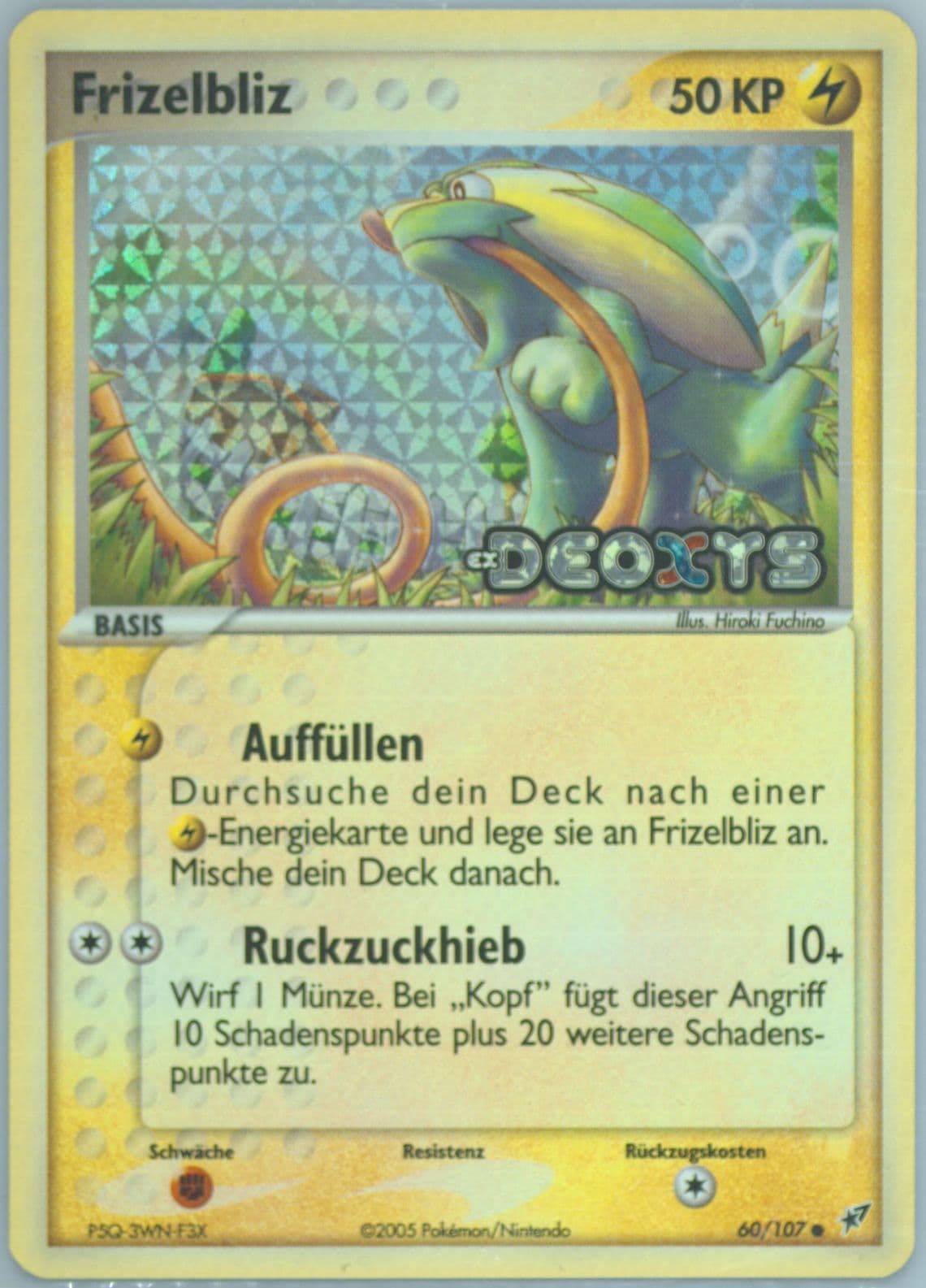 Frizelbliz-Reverse Foil German (60) 2005 Pokemon EX Deoxys