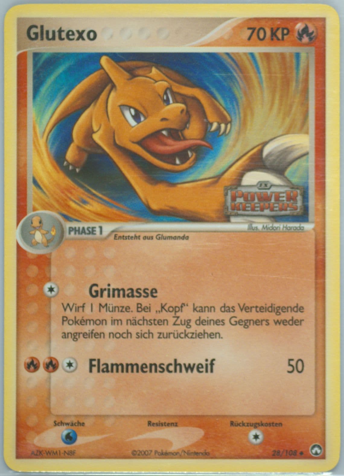 Glutexo-Reverse Foil German (28) 2007 Pokemon EX Power Keepers
