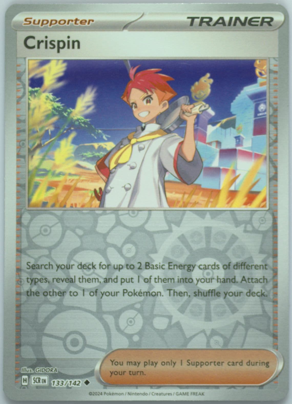 Crispin Reverse Holo (133) 2024 Pokemon Scr EN-Stellar Crown