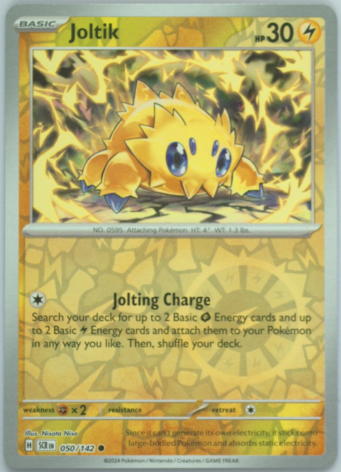 Joltik Reverse Holo (050) 2024 Pokemon Scr EN-Stellar Crown