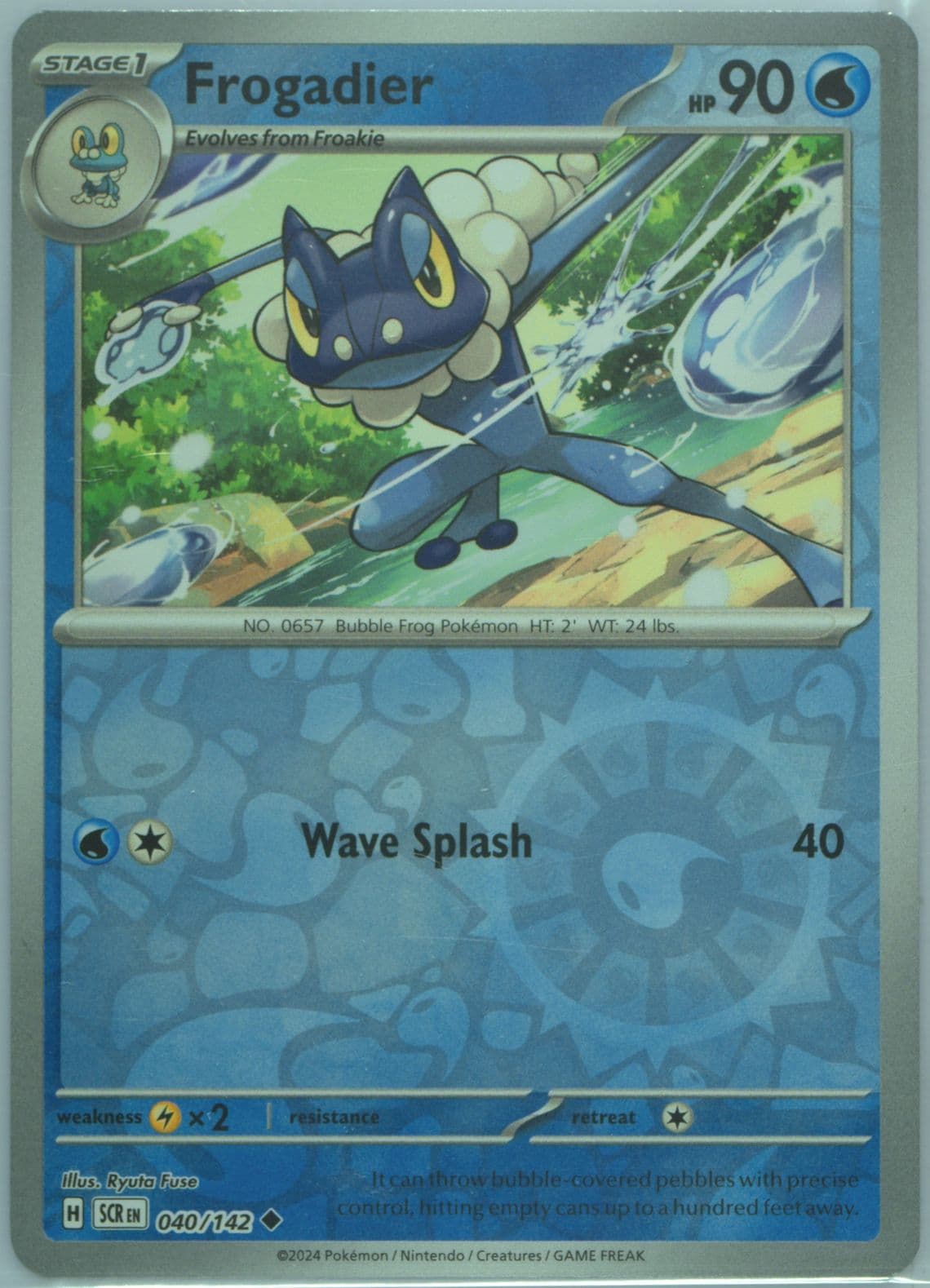 Frogadier Reverse Holo (040) 2024 Pokemon Scr EN-Stellar Crown