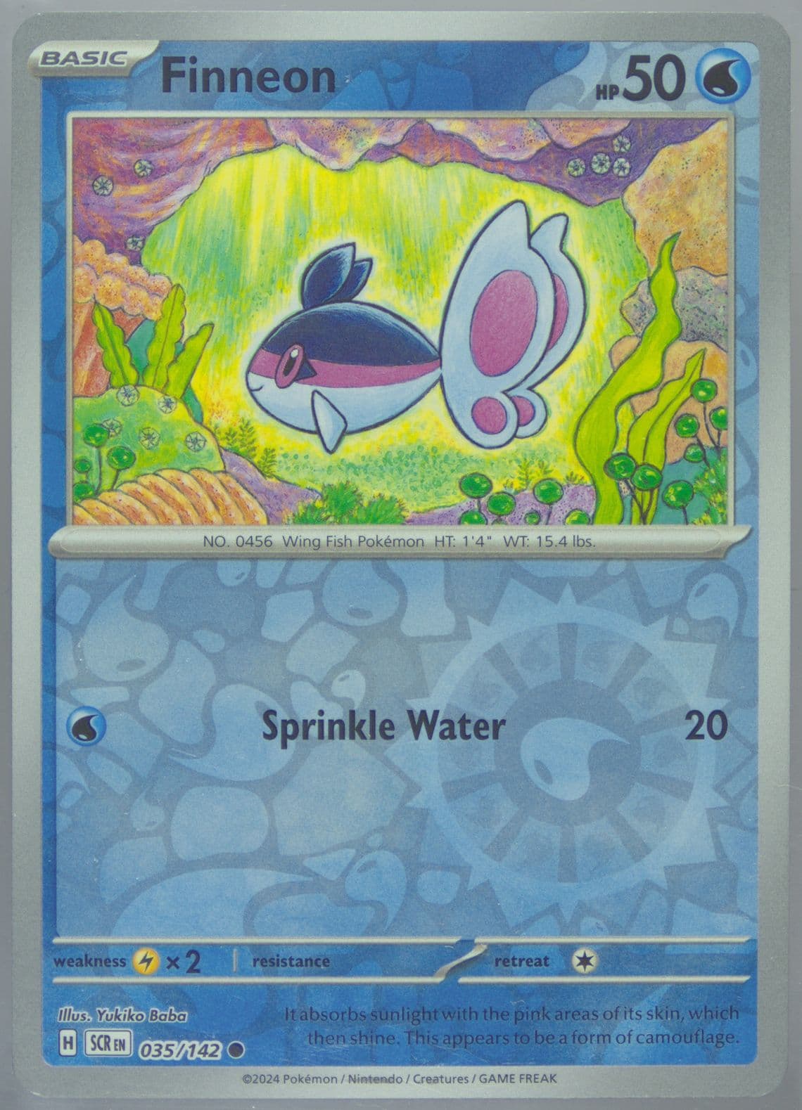 Finneon Reverse Holo (035) 2024 Pokemon Scr EN-Stellar Crown