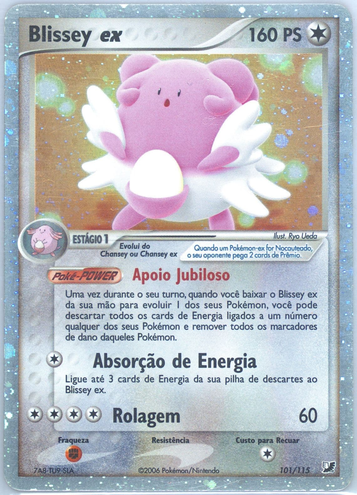 Blissey EX-Holo (101) 2006 Pokemon Portuguese EX Unseen Forces