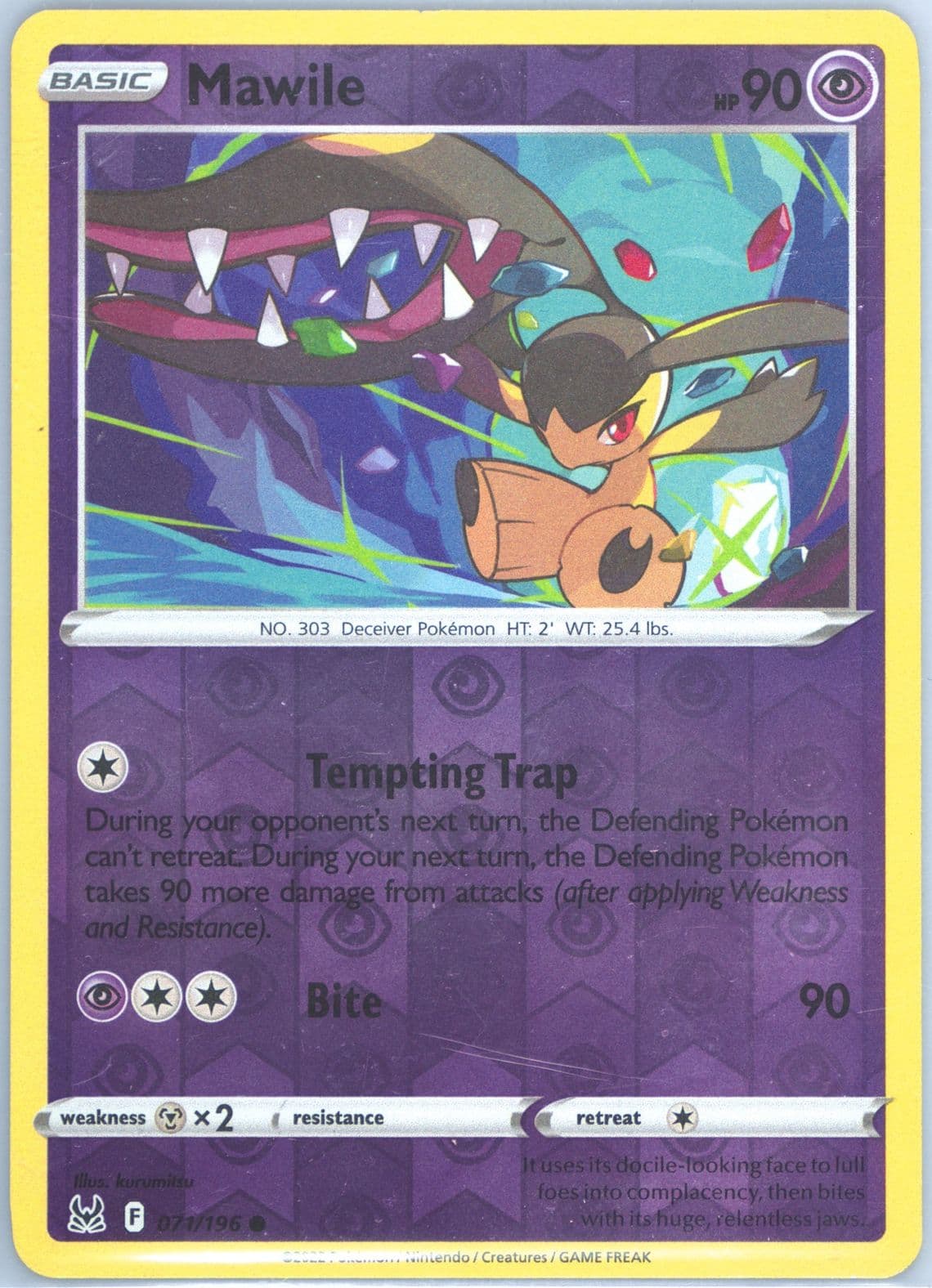 Mawile-Reverse Foil (071) 2022 Pokemon Sword & Shield Lost Origin