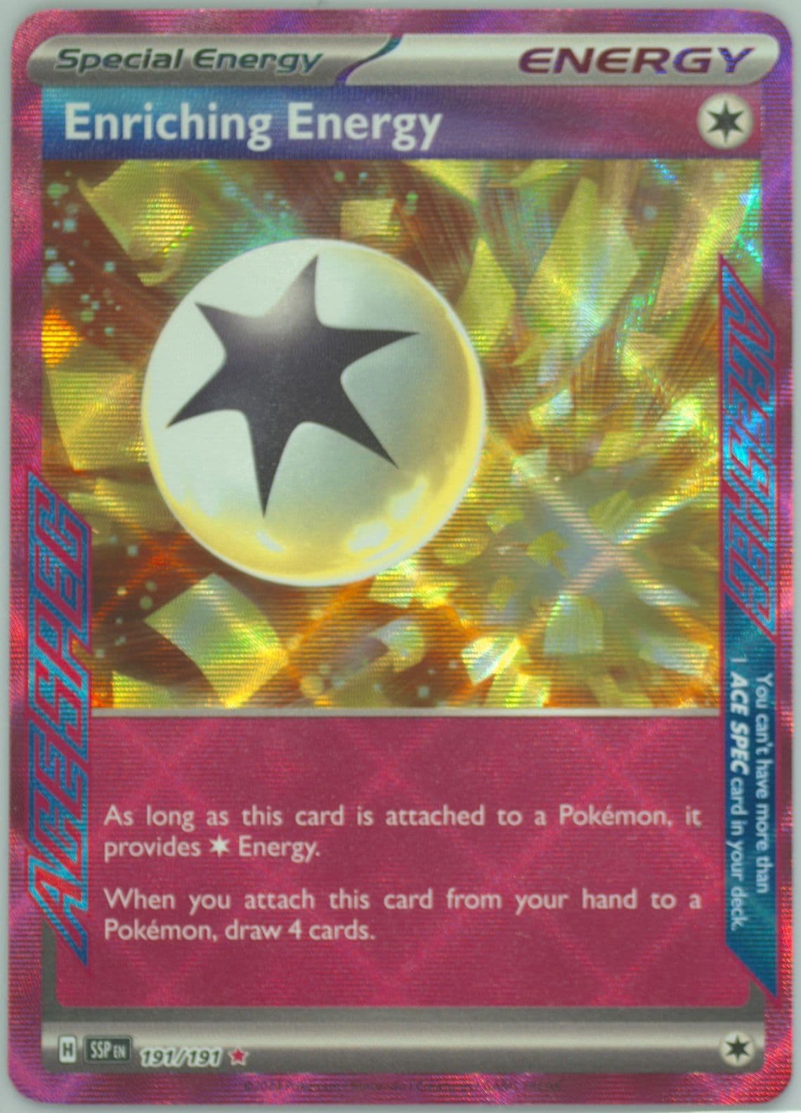 Enriching Energy (191) 2024 Pokemon Ssp EN-Surging Sparks