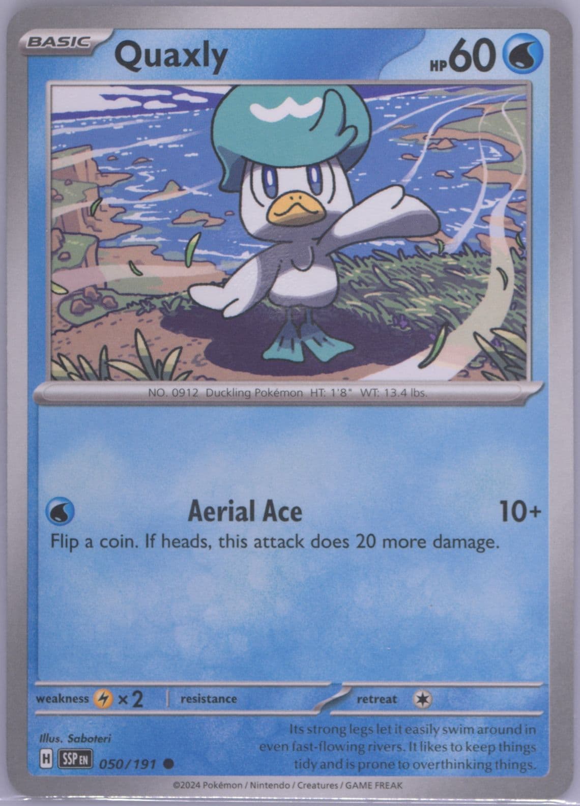 Quaxly (050) 2024 Pokemon Ssp EN-Surging Sparks