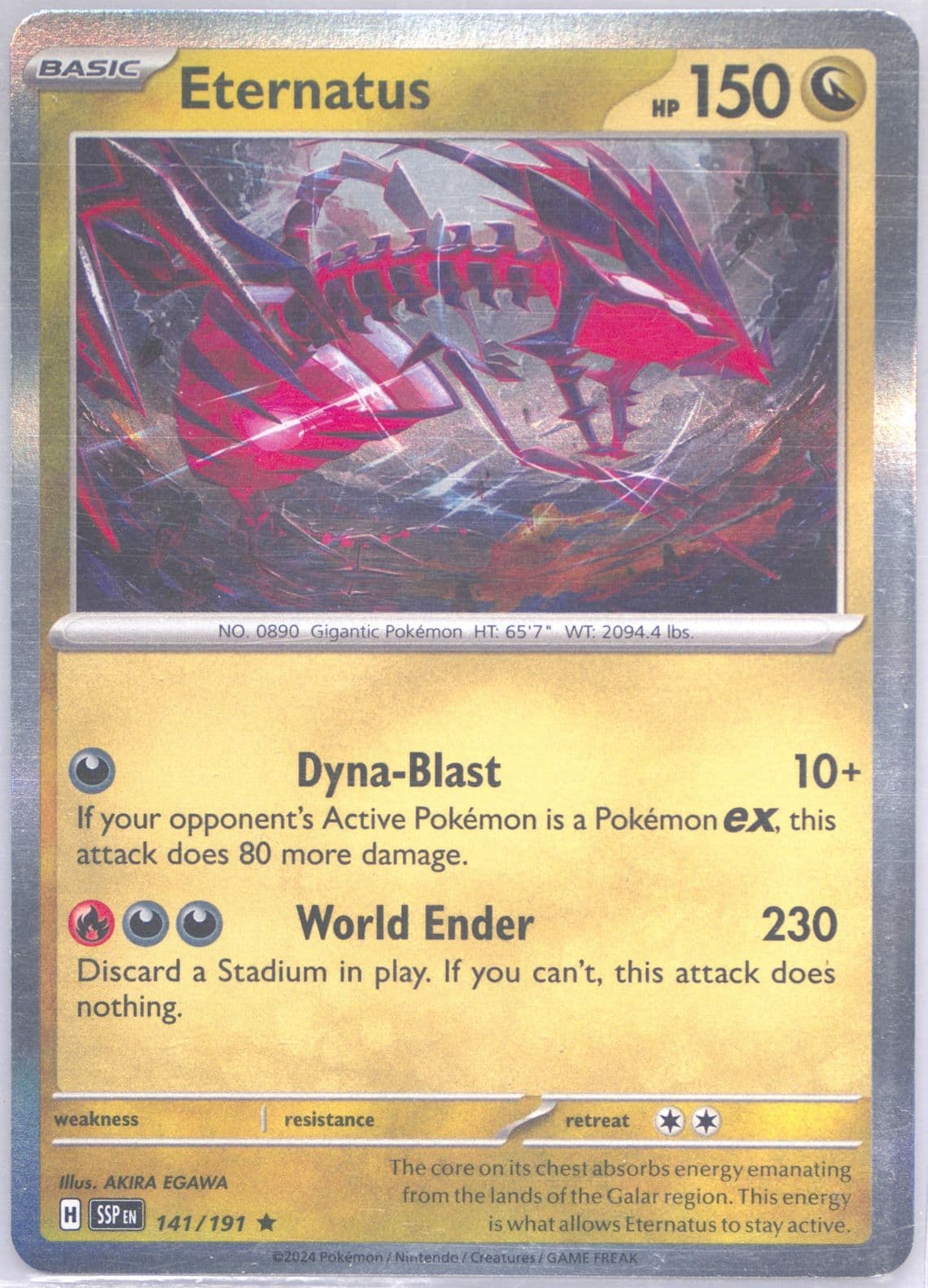 Eternatus (141) 2024 Pokemon Ssp EN-Surging Sparks