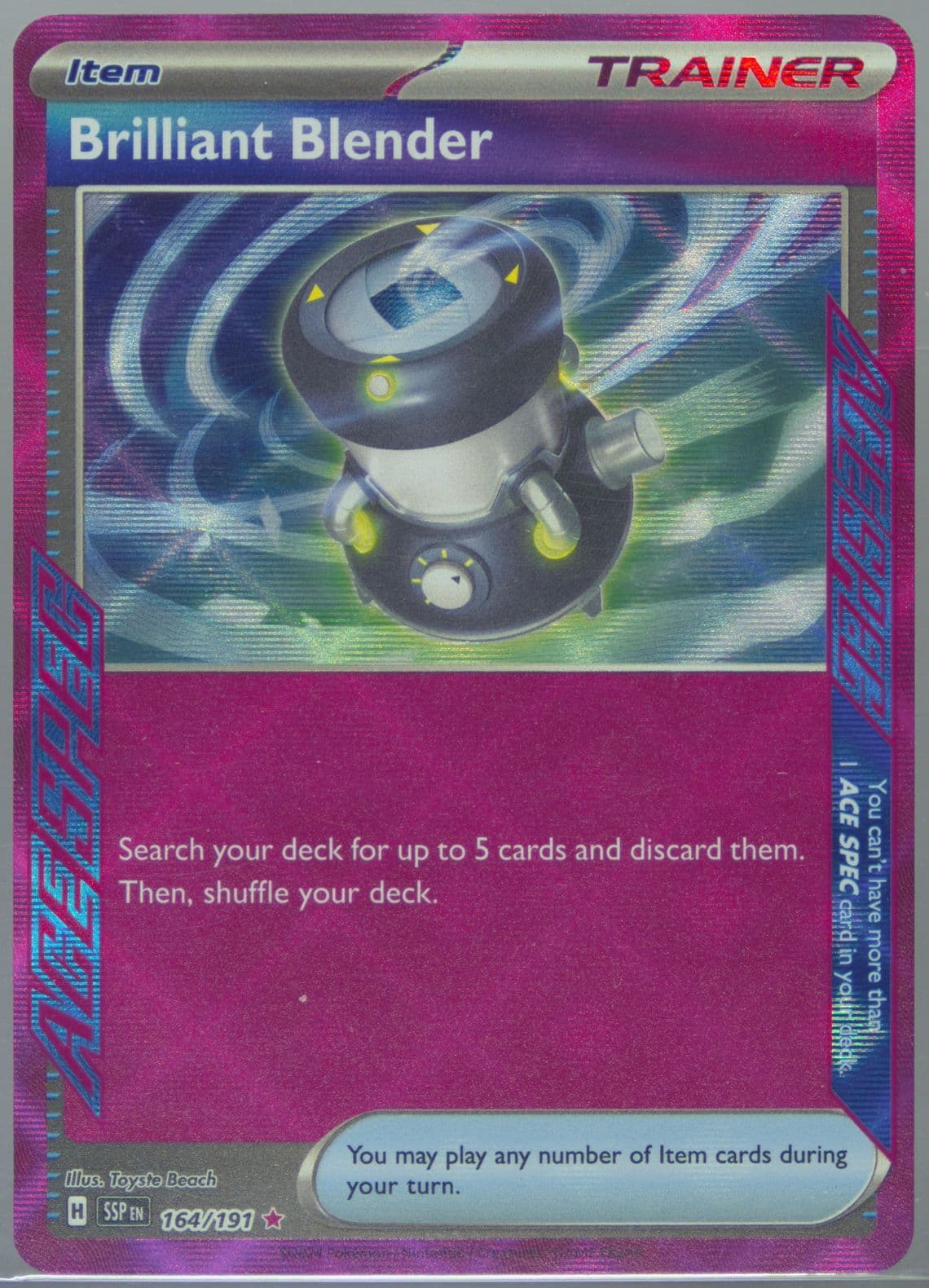 Brilliant Blender (164) 2024 Pokemon Ssp EN-Surging Sparks