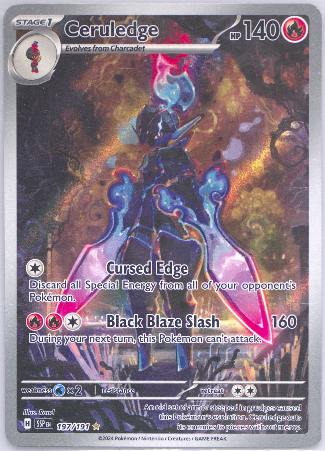 Ceruledge Illustration Rare (197) 2024 Pokemon Ssp EN-Surging Sparks