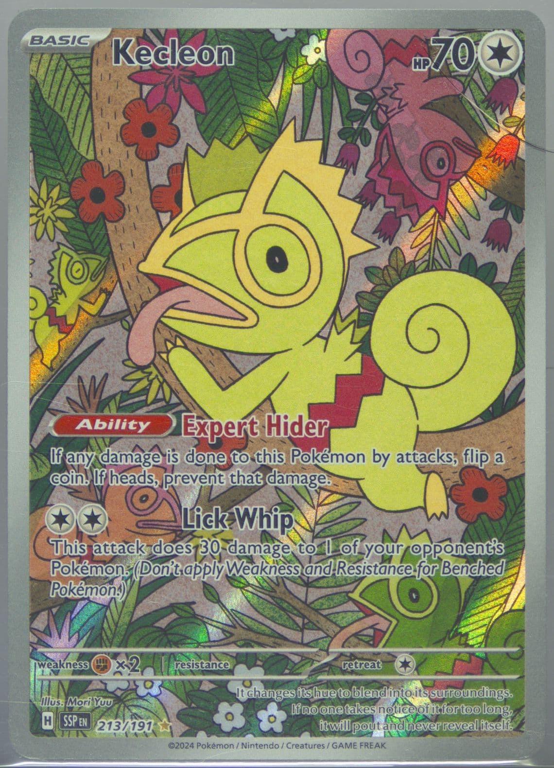 Kecleon Illustration Rare (213) 2024 Pokemon Ssp EN-Surging Sparks