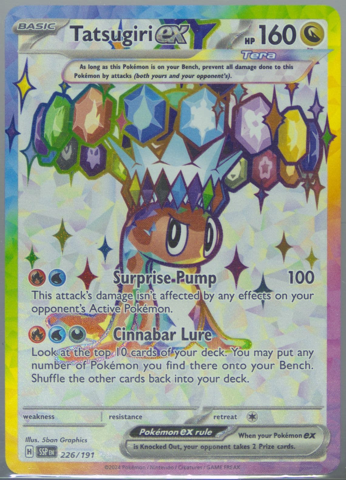 Tatsugiri EX Ultra Rare (226) 2024 Pokemon Ssp EN-Surging Sparks