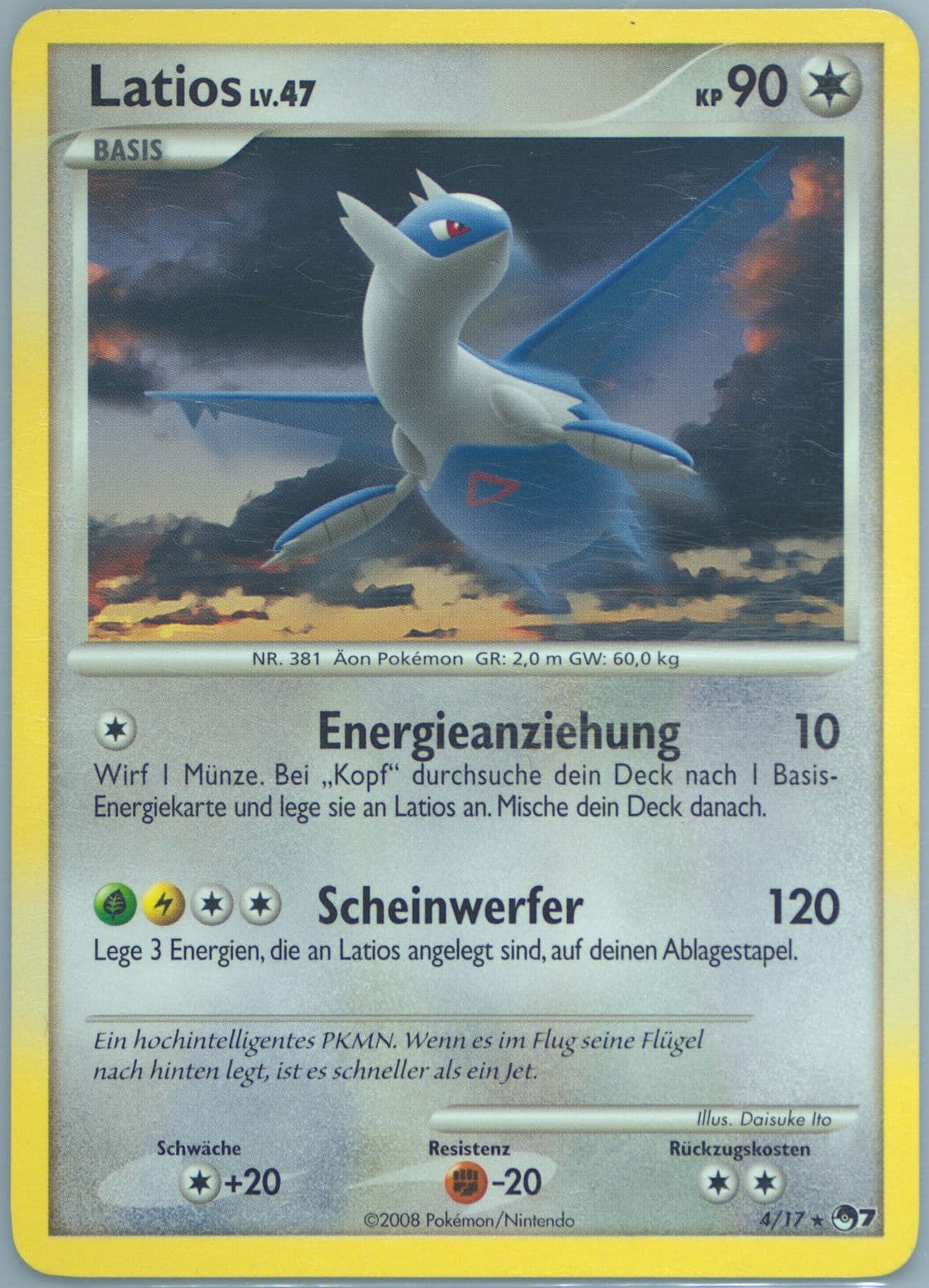 Latios German (4) 2008 Pokemon Pop Series 7