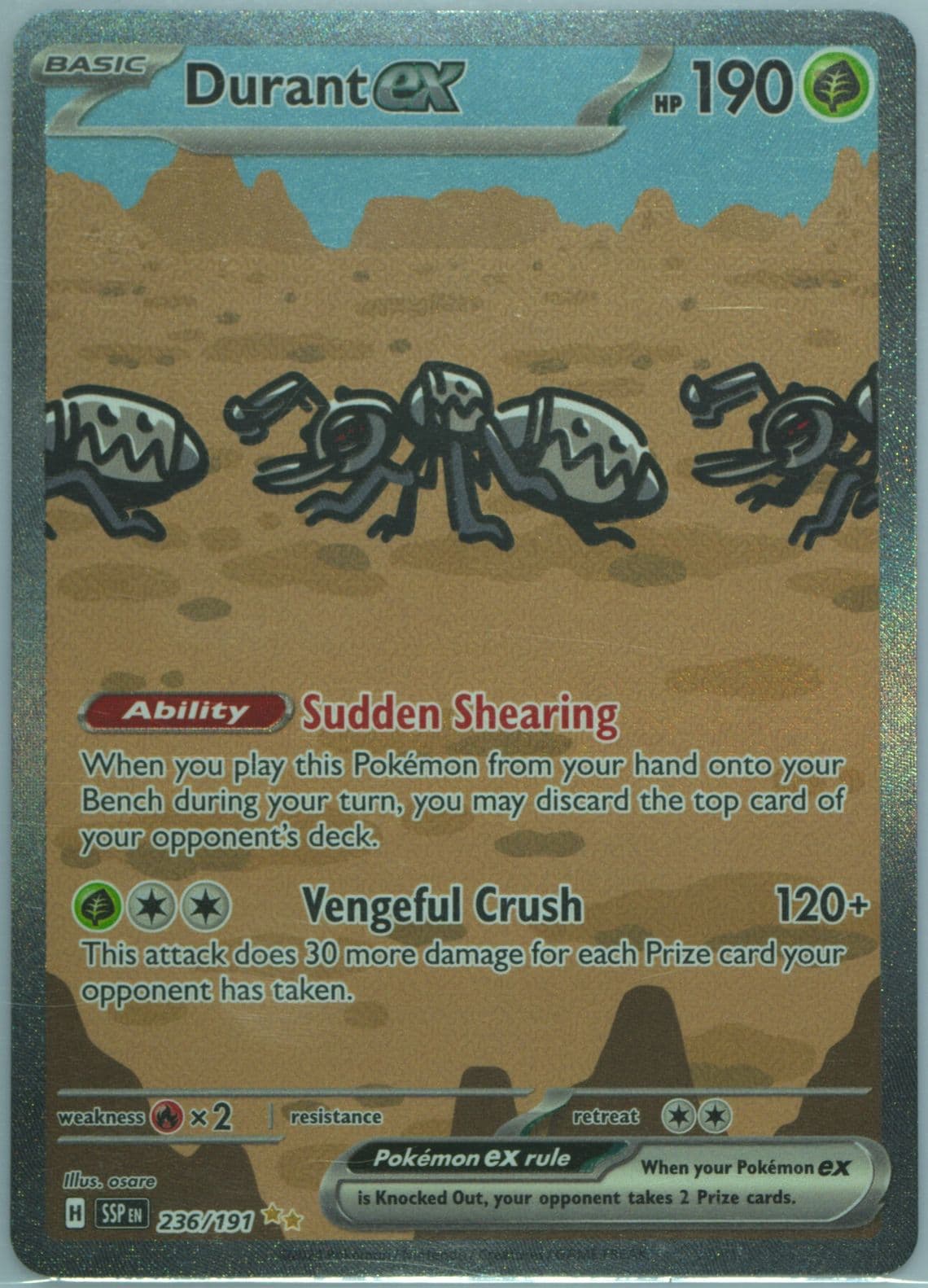 Durant EX Special Illustration Rare (236) 2024 Pokemon German Ssp de-Surging Sparks