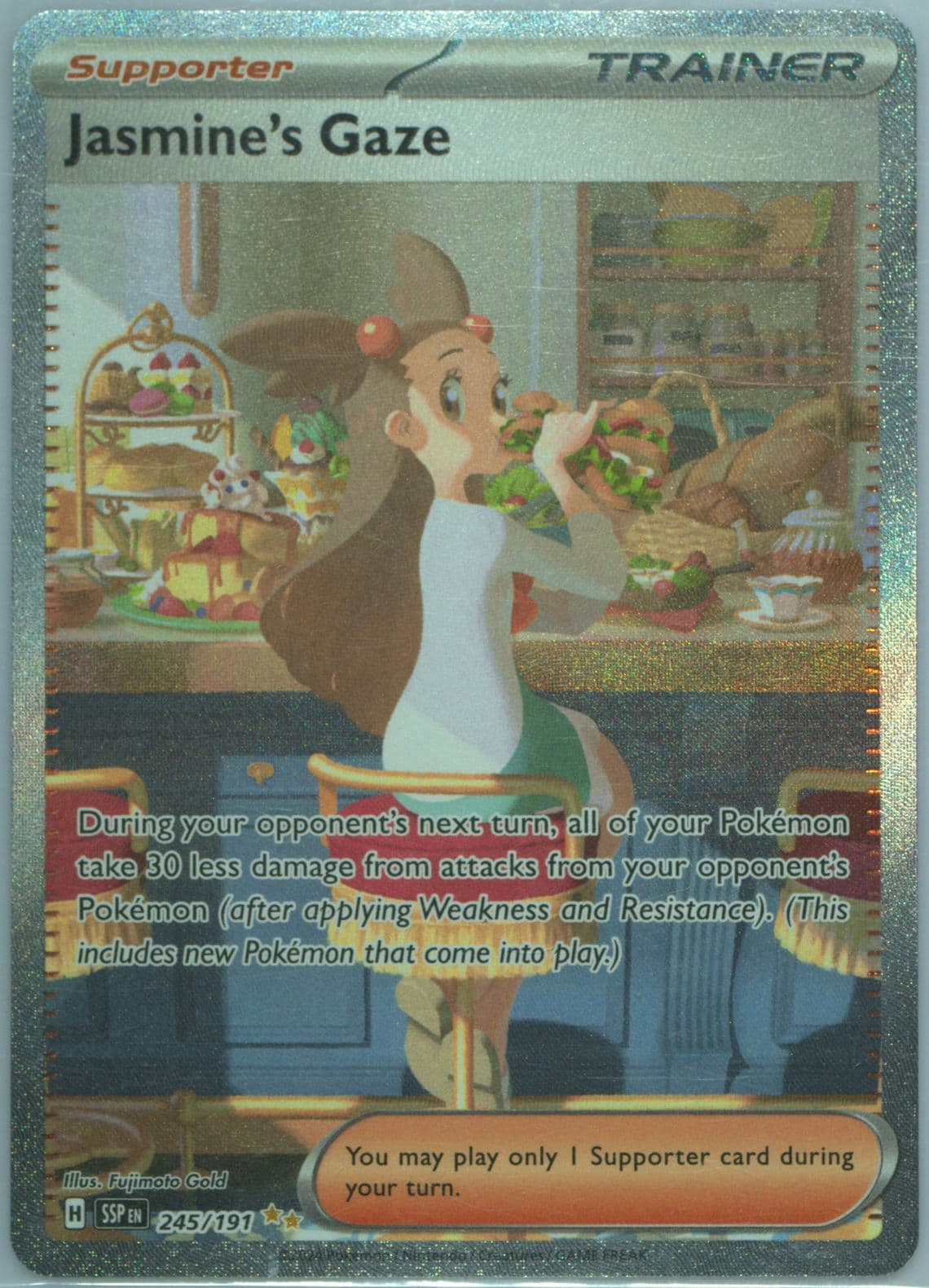 Jasmine's Gaze Special Illustration Rare (245) 2024 Pokemon German Ssp de-Surging Sparks