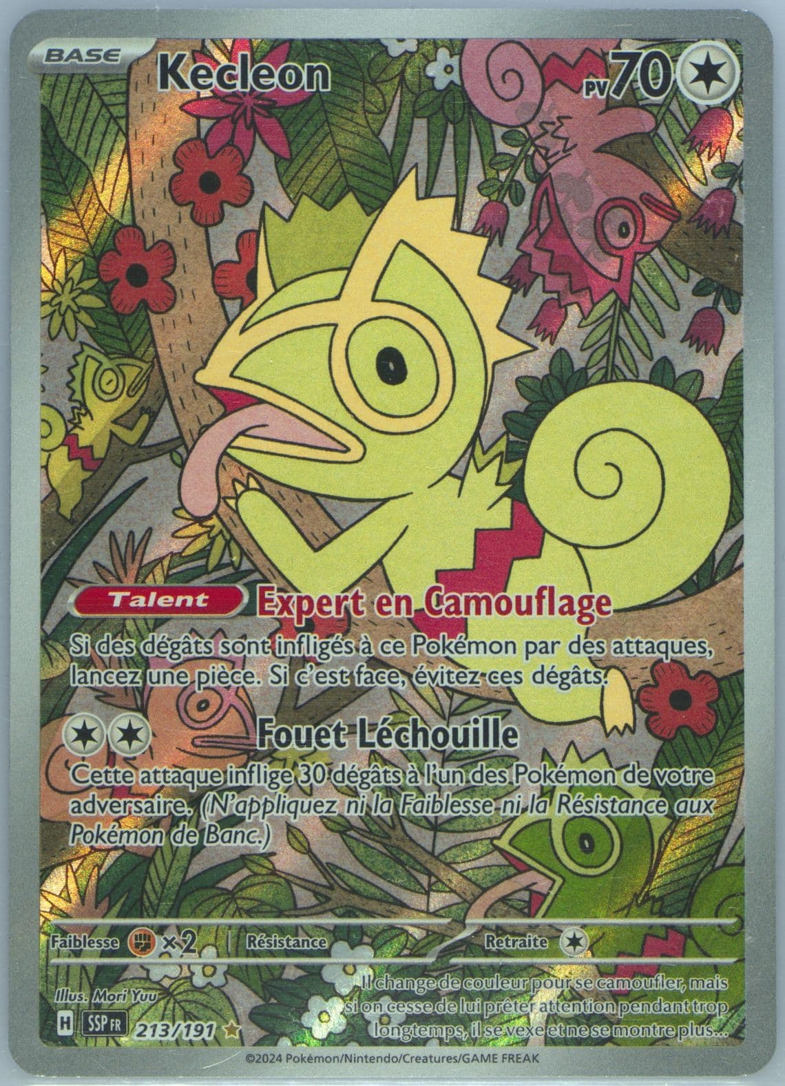 Kecleon Illustration Rare (213) 2024 Pokemon French Ssp FR-Surging Sparks