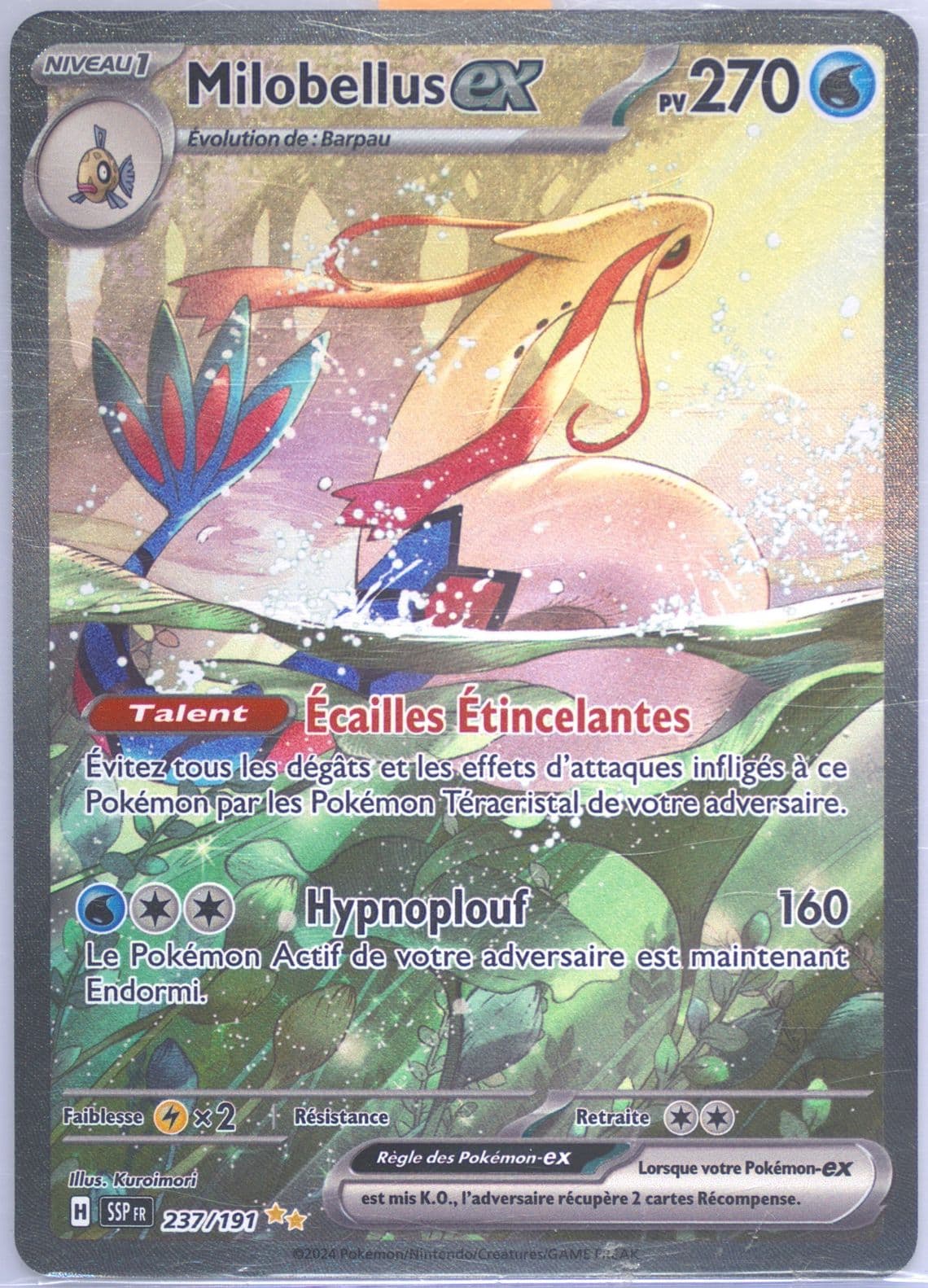 Milotic EX Special Illustration Rare (237) 2024 Pokemon French Ssp FR-Surging Sparks