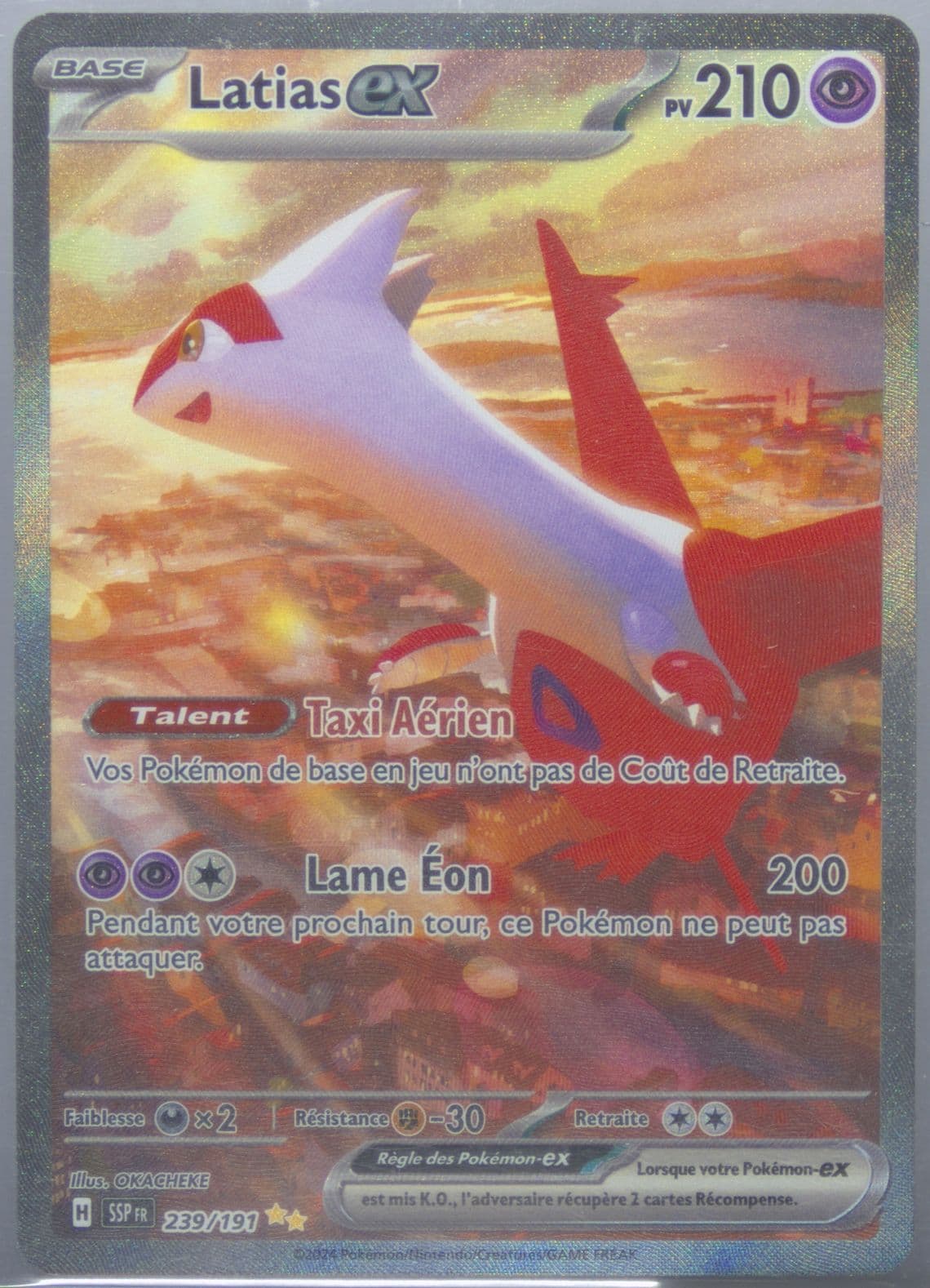 Latias EX Special Illustration Rare (239) 2024 Pokemon French Ssp FR-Surging Sparks