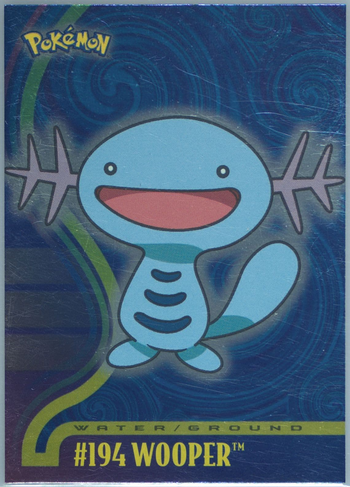 Wooper Foil (194) 2001 Topps Pokemon Johto Series 1