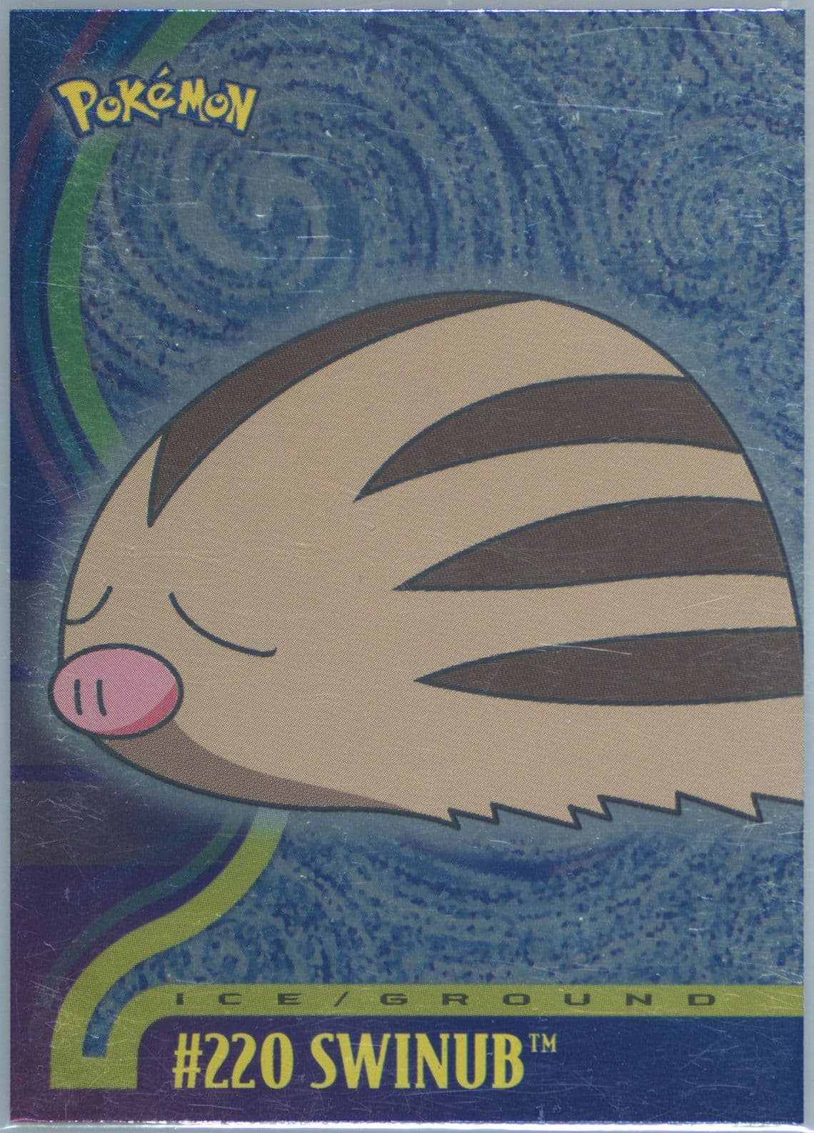 Swinub Foil (220) 2001 Topps Pokemon Johto Series 1