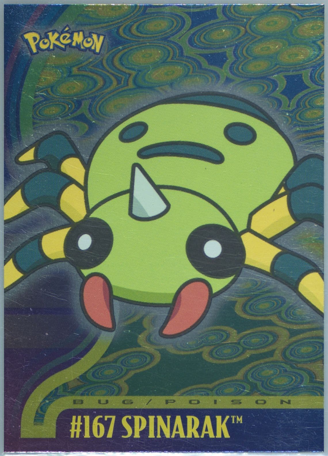 Spinarak Foil (167) 2001 Topps Pokemon Johto Series 1