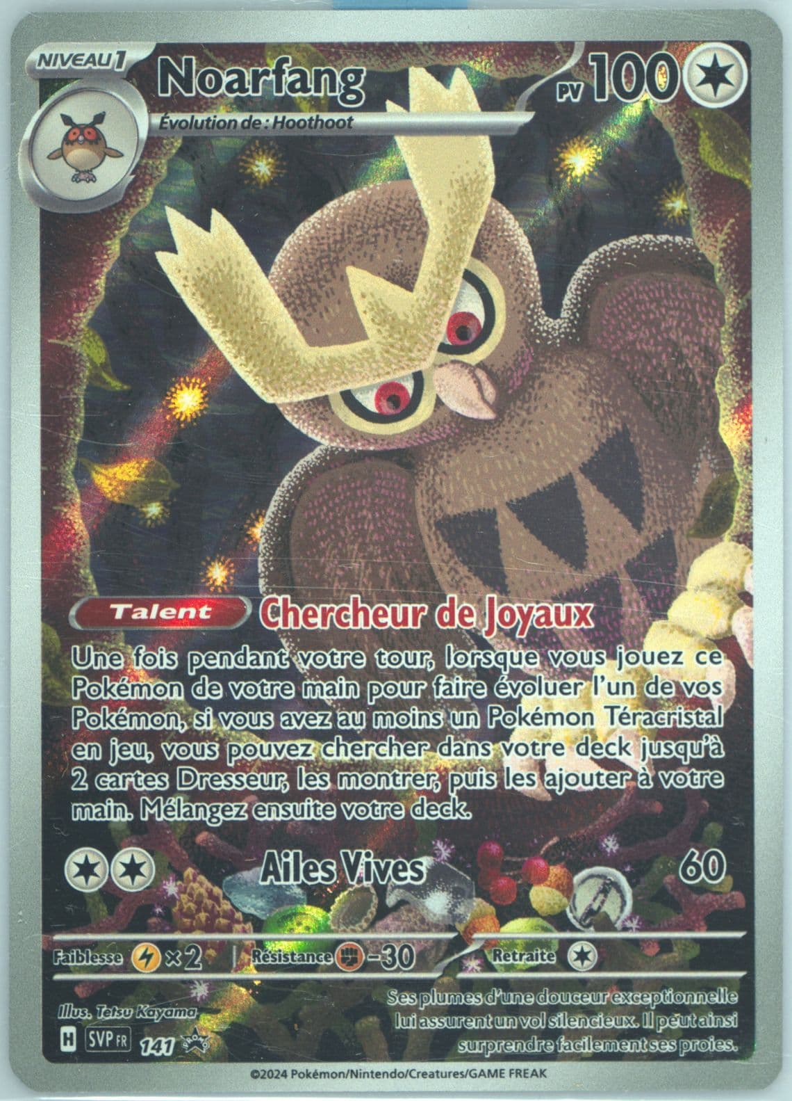 Noctowl Stellar Crown Elite Trainer Box (141) 2024 Pokemon French Svp FR-SV Black Star Promo