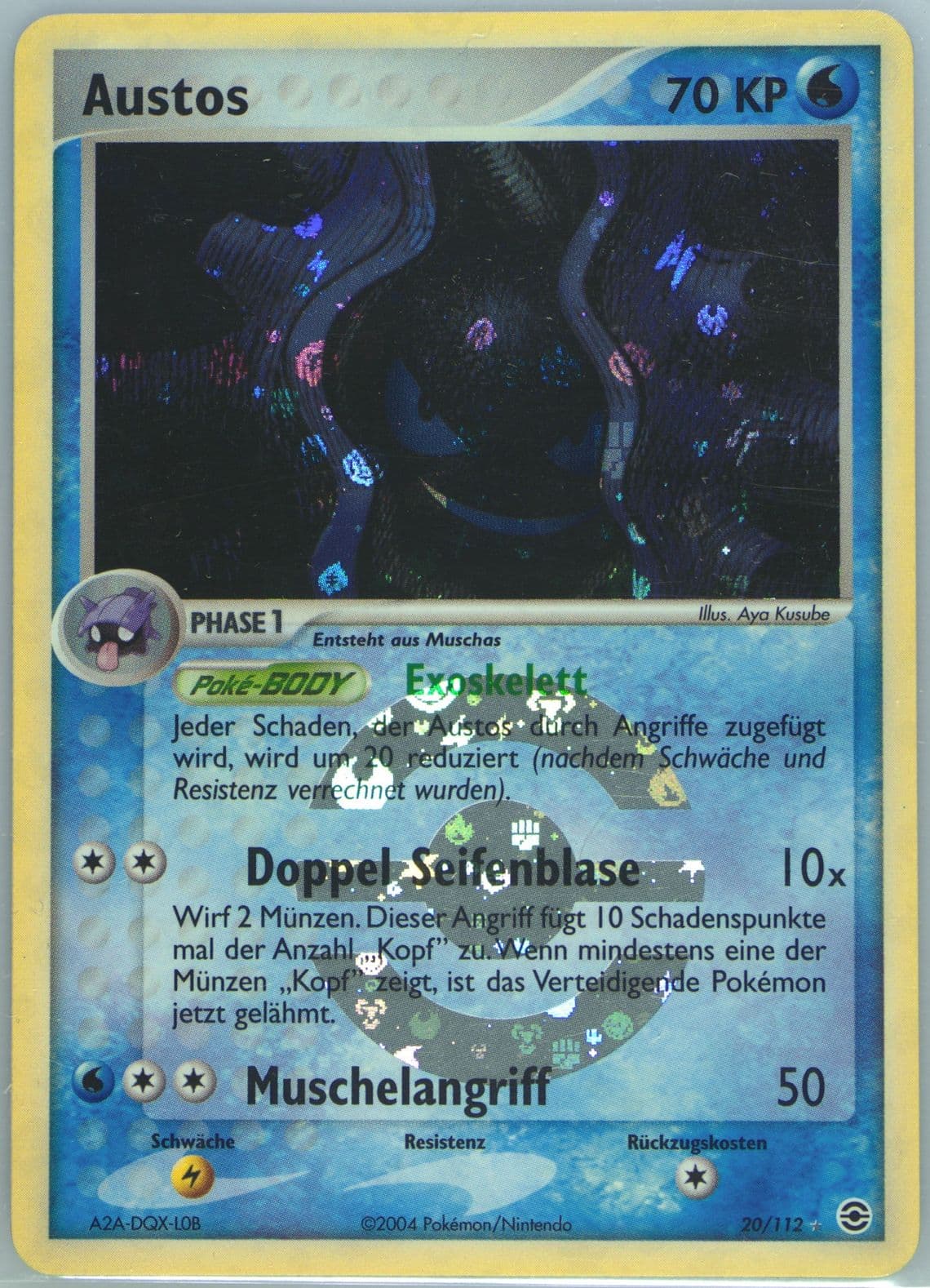Austos-Reverse Foil German (20) 2004 Pokemon EX Fire Red & Leaf Green