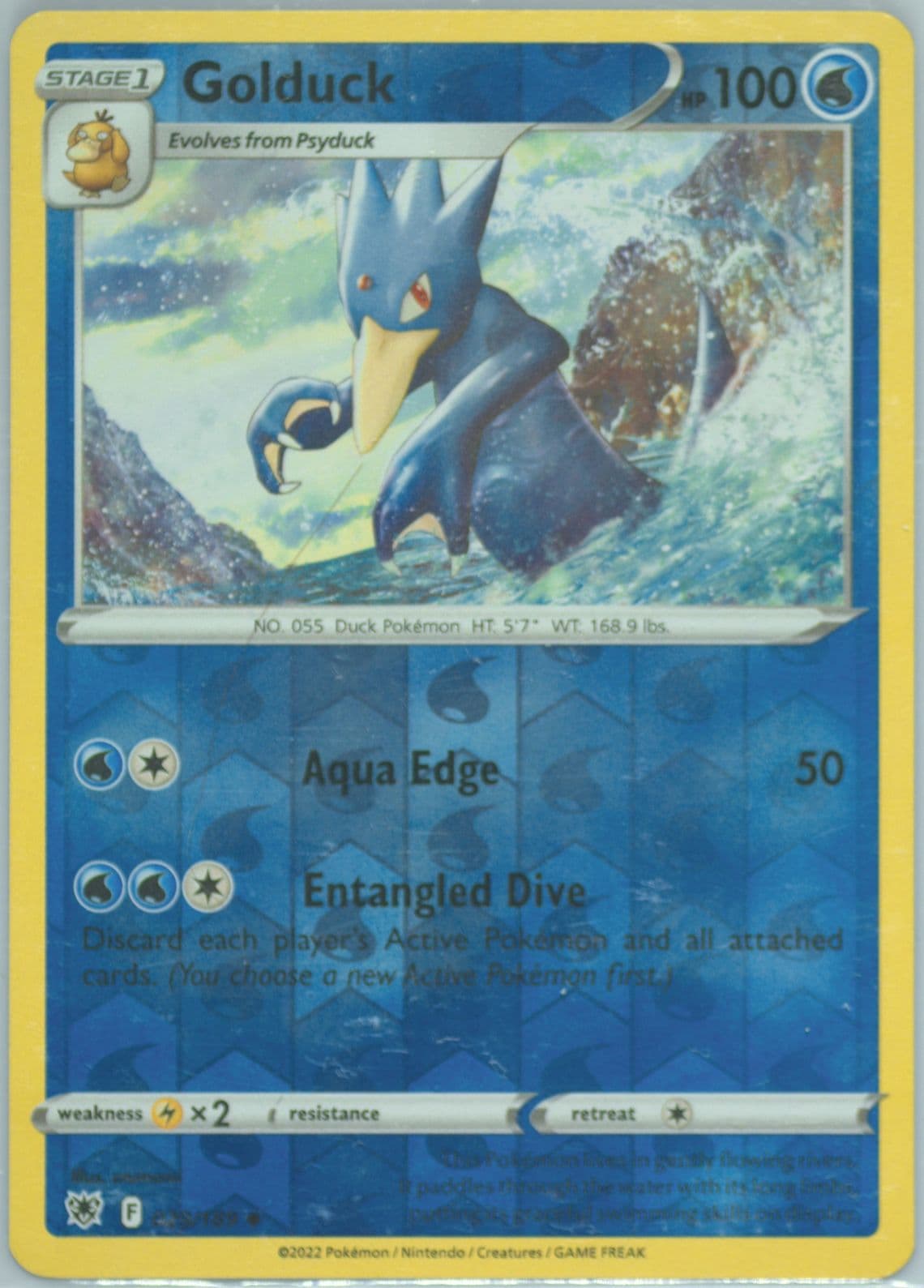 Golduck-Reverse Foil (029) 2022 Pokemon Sword & Shield Astral Radiance