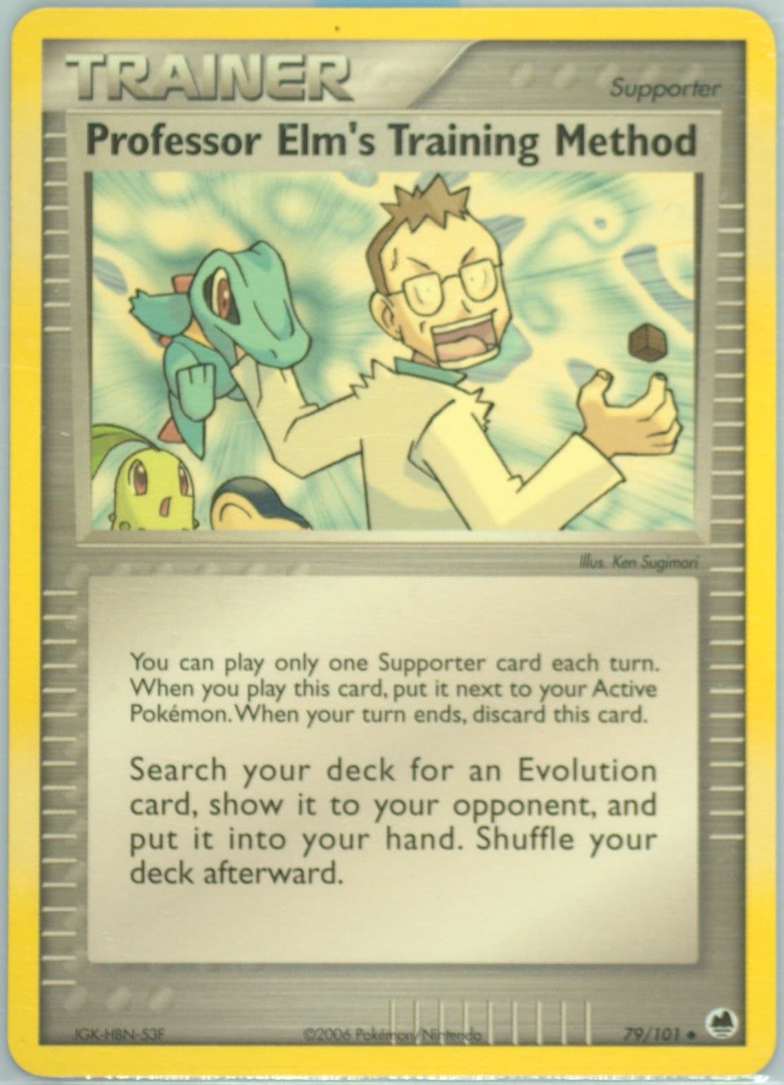 Professor Elm's Training Method (79) 2006 Pokemon EX Dragon Frontiers