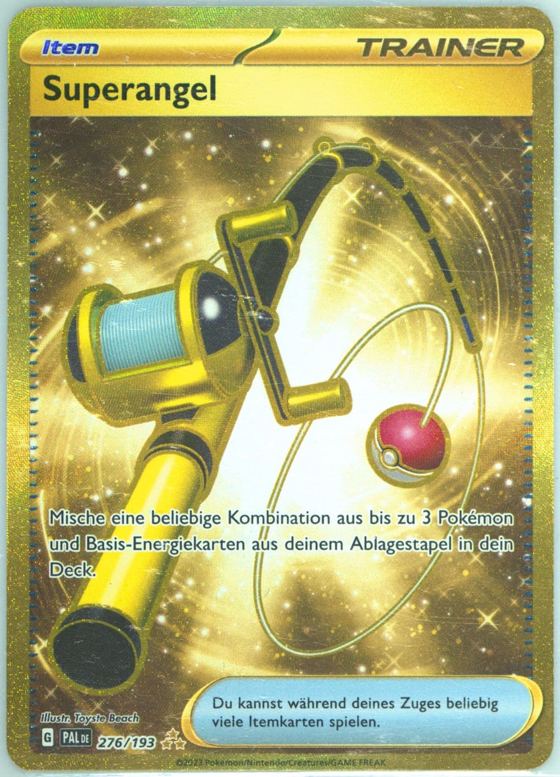 Super Rod Hyper Rare (276) 2023 Pokemon German Pal de-Paldea Evolved
