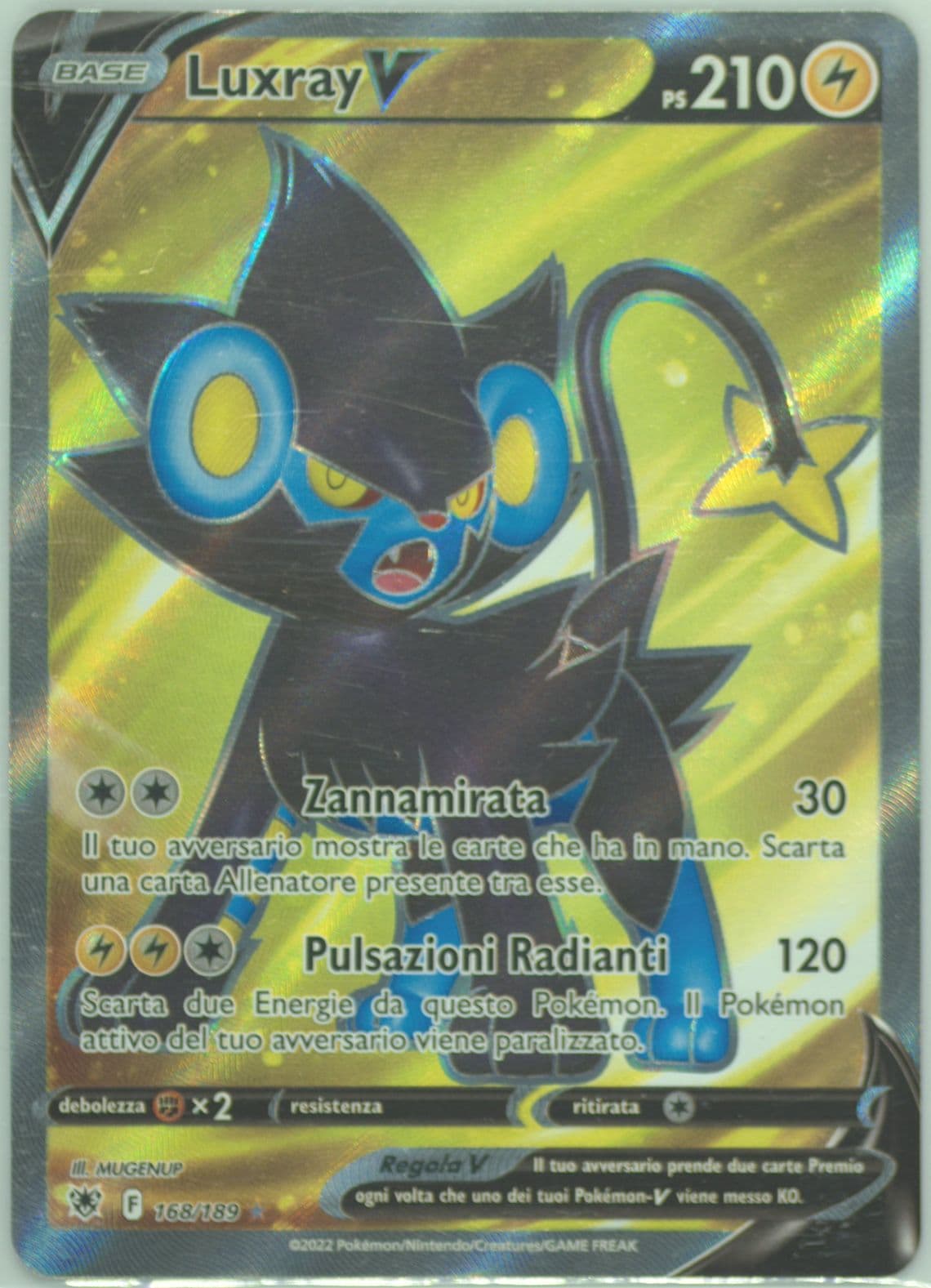 Full Art/Luxray V Italian (168) 2022 Pokemon Sword & Shield Astral Radiance