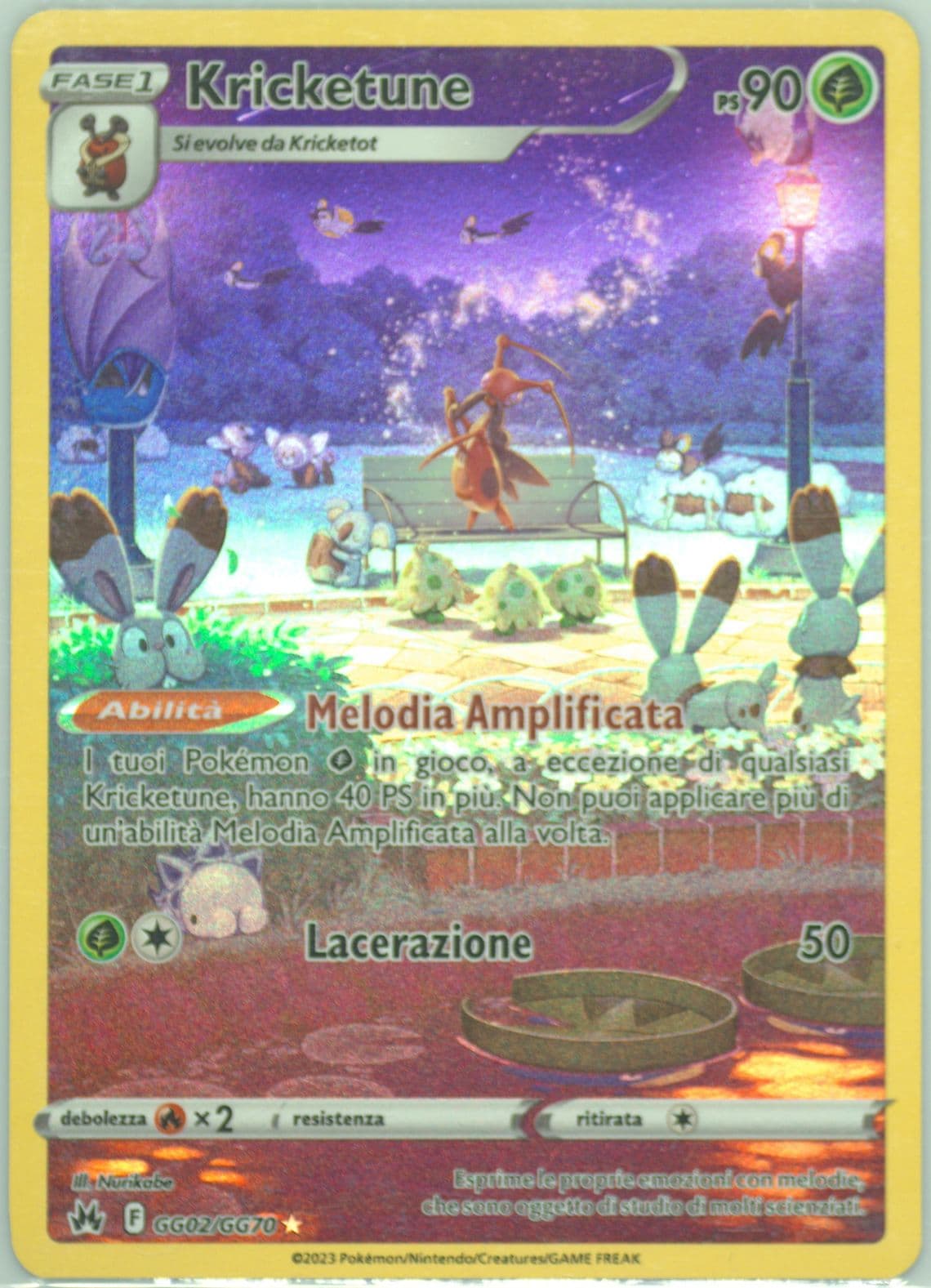 Full Art/Kricketune Italian (GG02) 2023 Pokemon Sword and Shield Crown Zenith