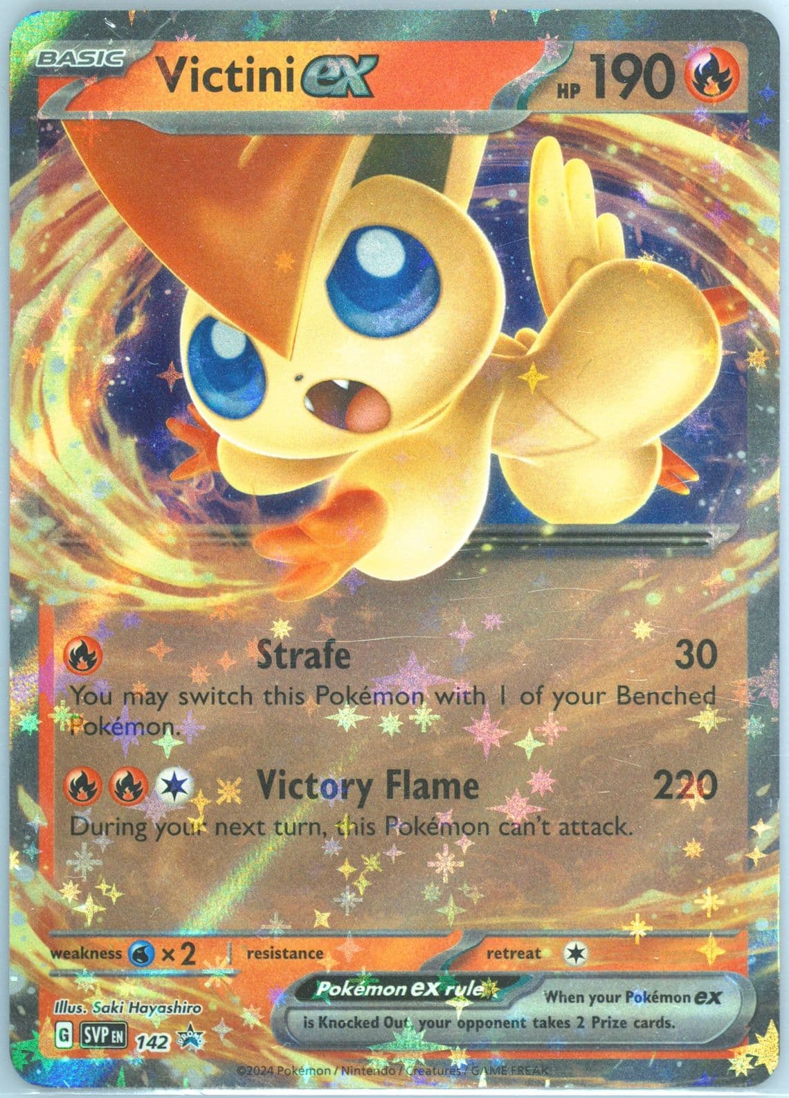 Victini EX Victini EX Battle Deck (142) 2024 Pokemon Svp EN-SV Black Star Promo