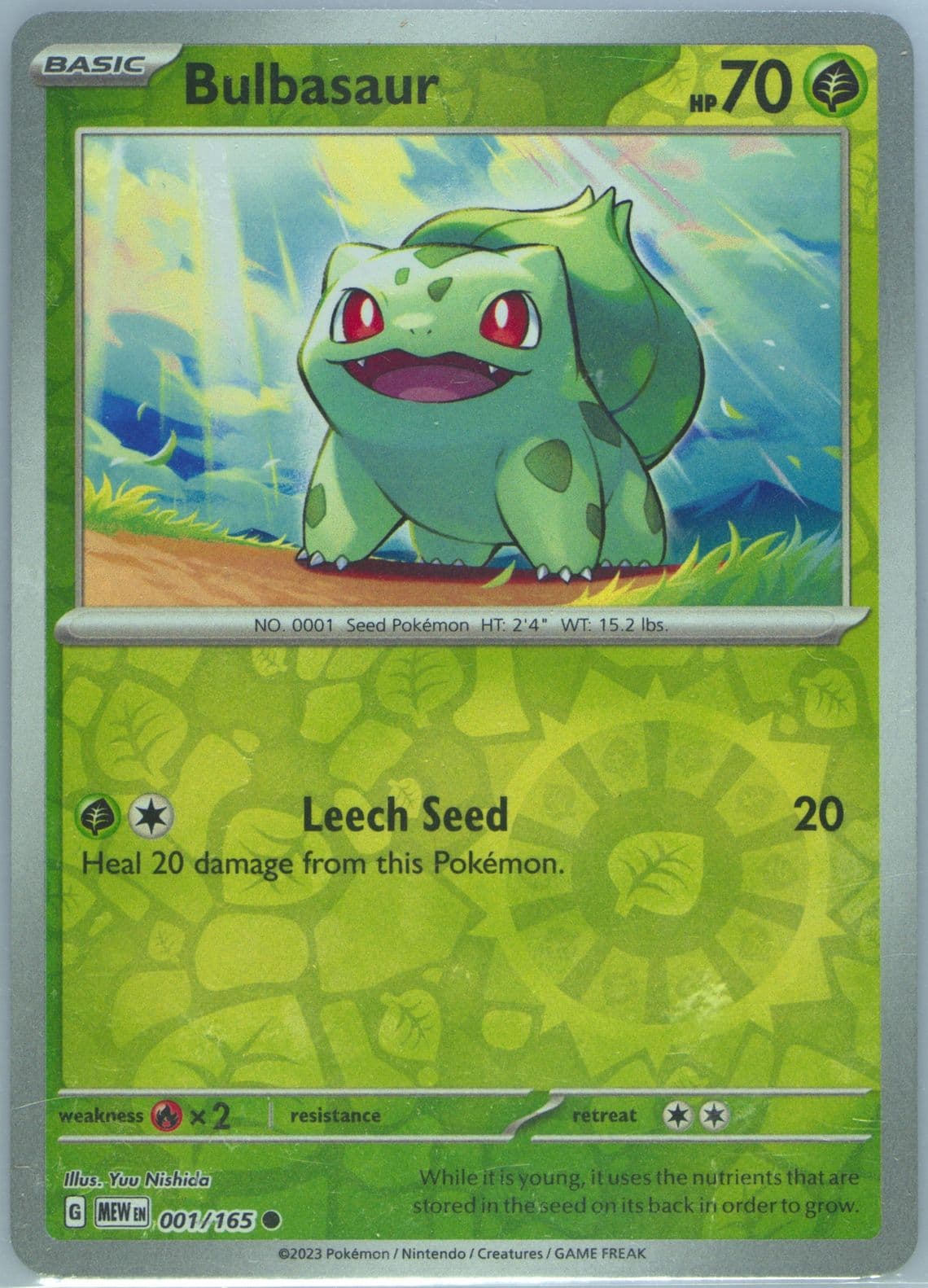 Bulbasaur 151 5-Pack Mini Tin (001) 2024 Pokemon Mew EN-151