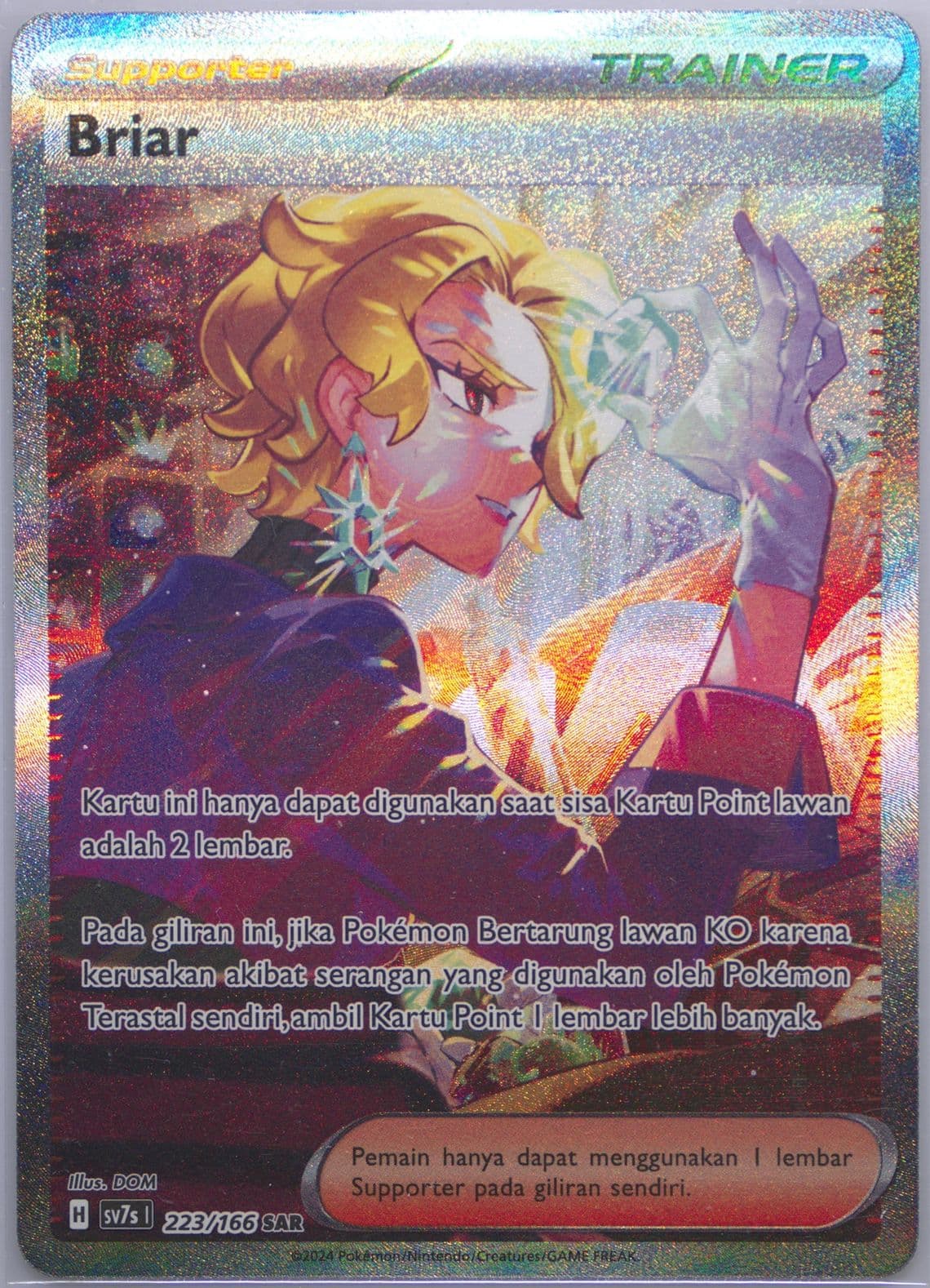 Briar Special Art Rare (223) 2024 Pokemon Indonesian Sv7s I-Stellar Guidance