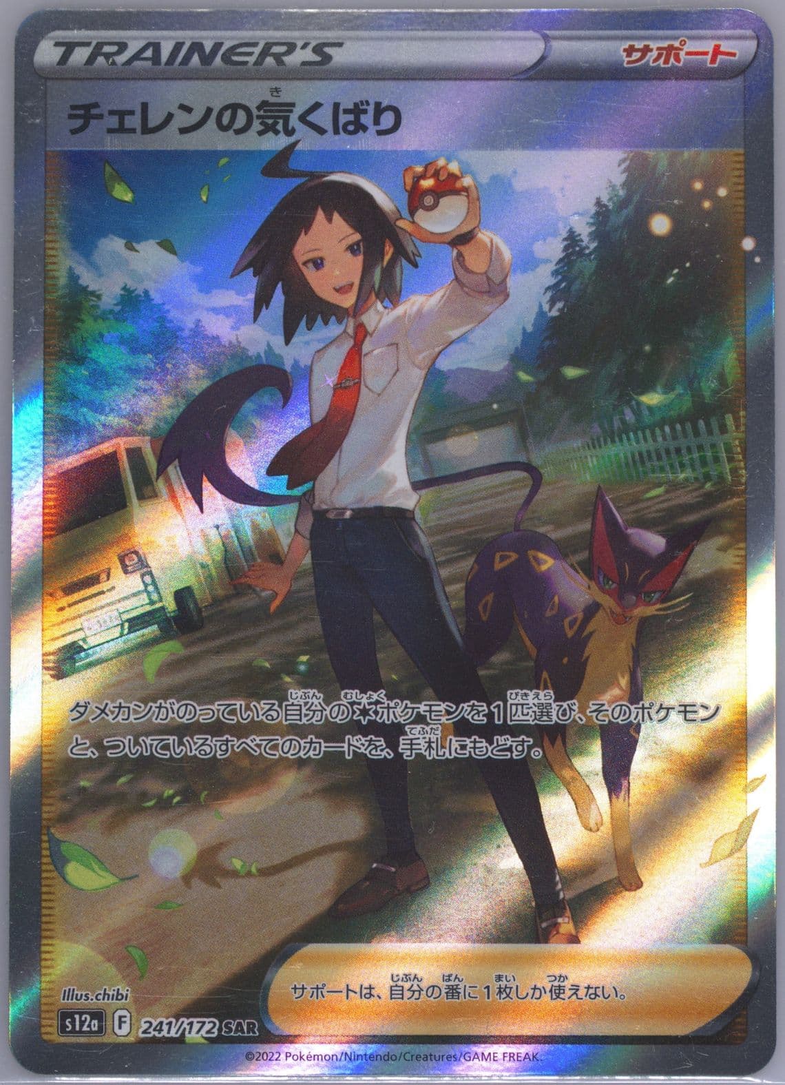 Full Art/Cheren's Care Missing Texture (241) 2022 Pokemon Japanese Sword & Shield Vstar Universe