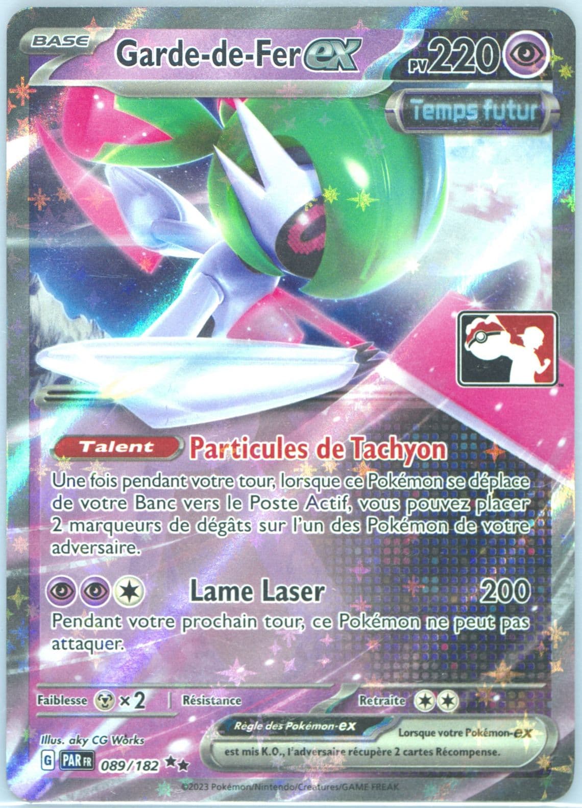 Iron Valiant EX French (089) 2024 Pokemon Play! Pokemon Prize Pack: Series 5