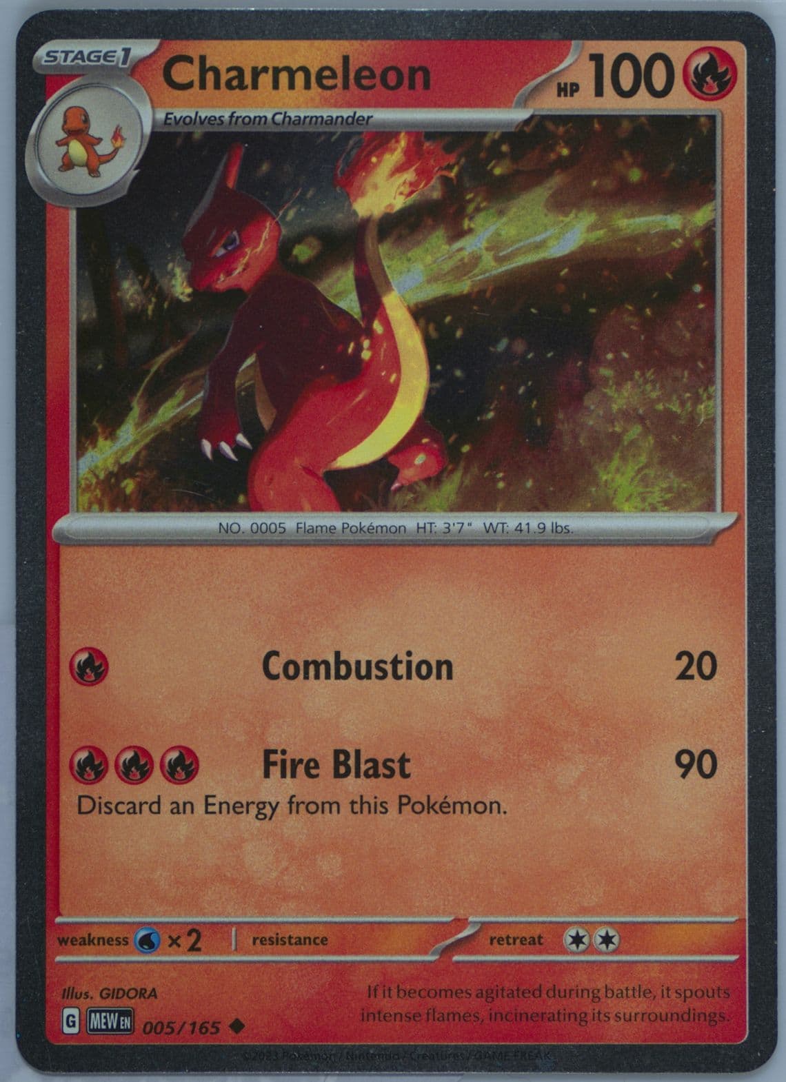 Charmeleon Charizard EX Super-Premium Collection (005) 2024 Pokemon Mew EN-151