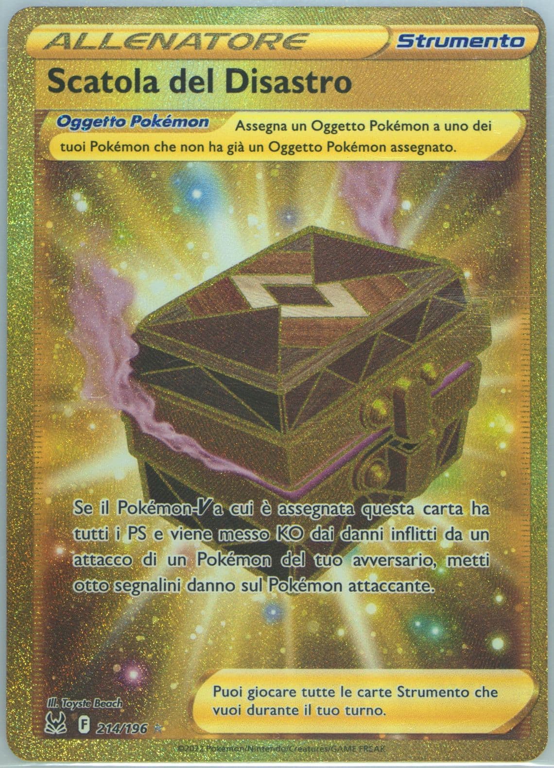 Full Art/Scatola Del Disastro Italian-Secret (214) 2022 Pokemon Sword & Shield Lost Origin