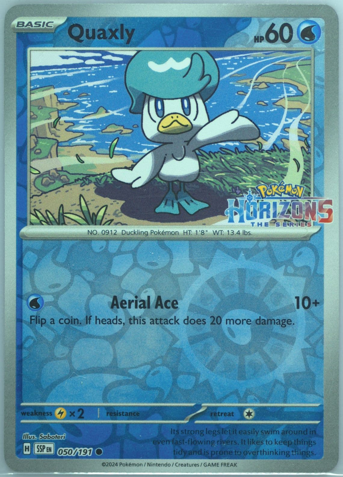 Quaxly Pokemon Center Exclusive (050) 2024 Pokemon Ssp EN-Surging Sparks