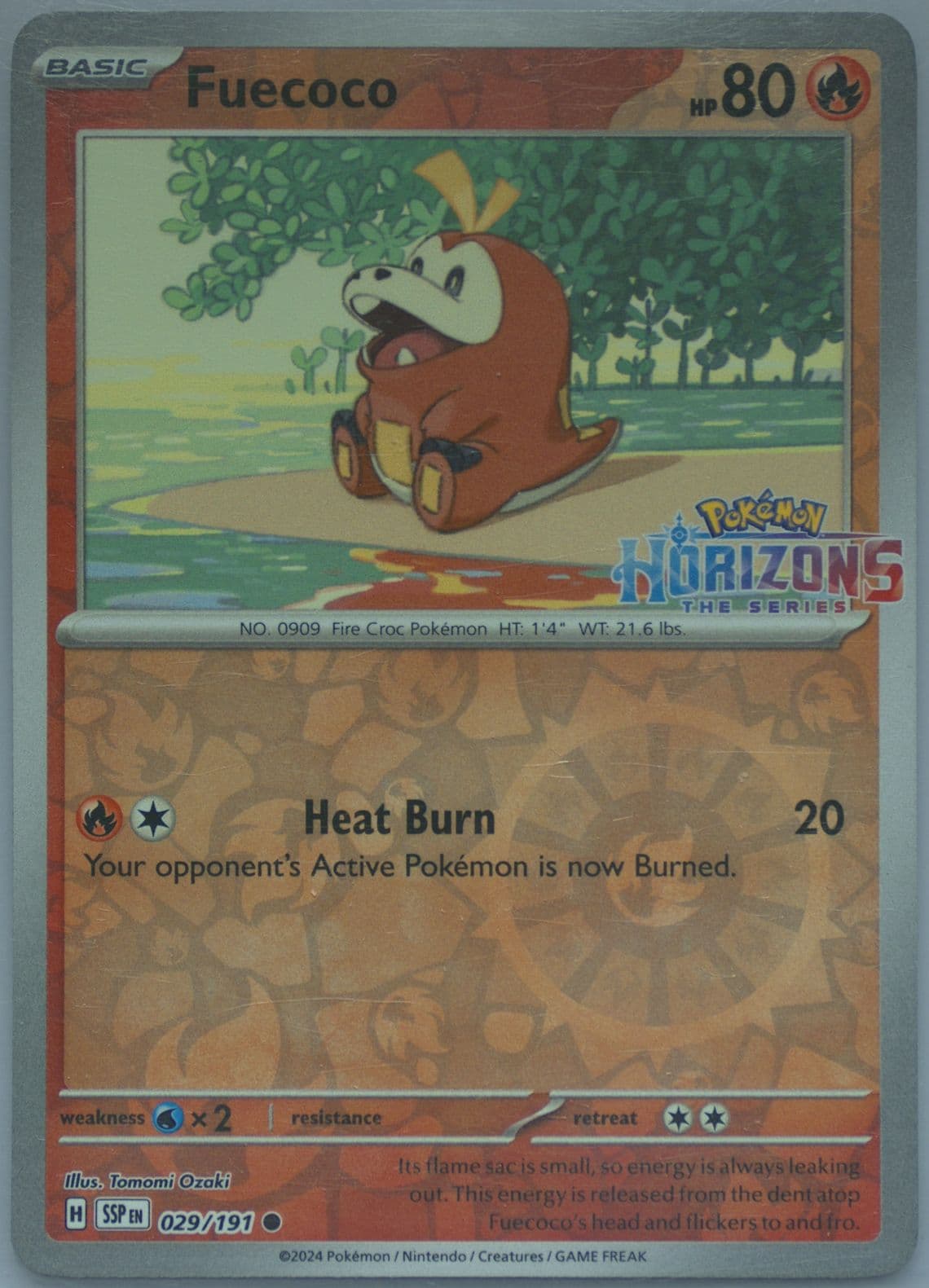 Fuecoco Pokemon Horizons Purchase Bonus (029) 2024 Pokemon Ssp EN-Surging Sparks