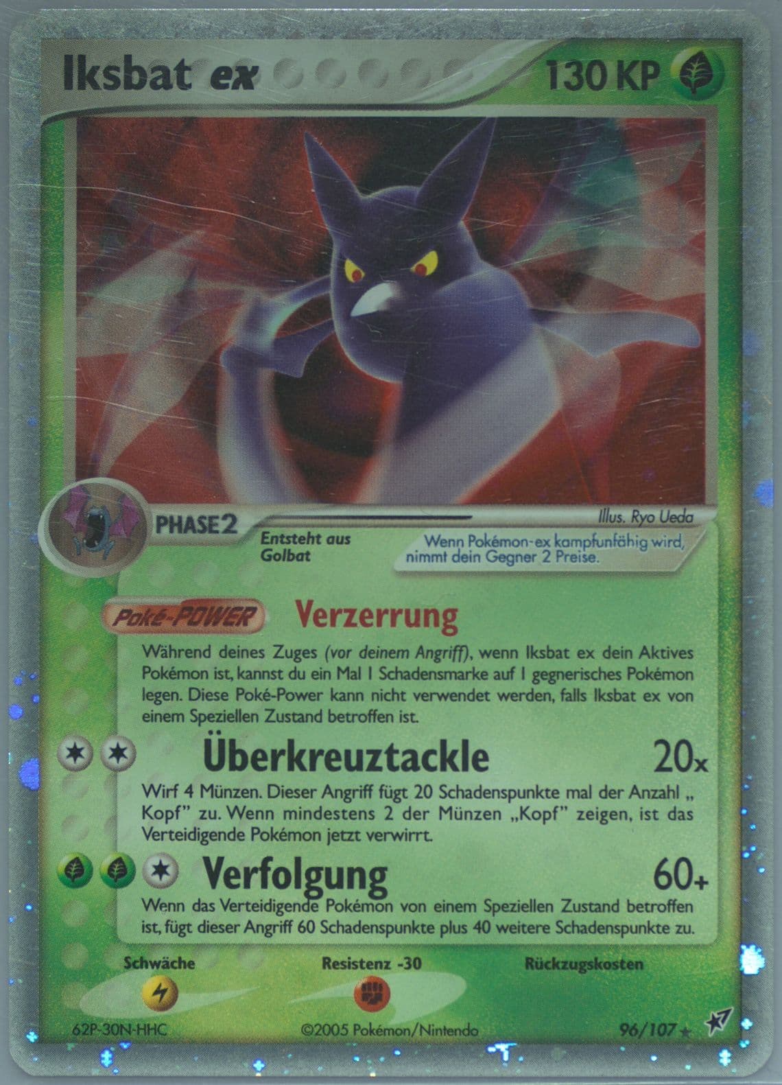 Iksbat EX-Holo German (96) 2005 Pokemon EX Deoxys