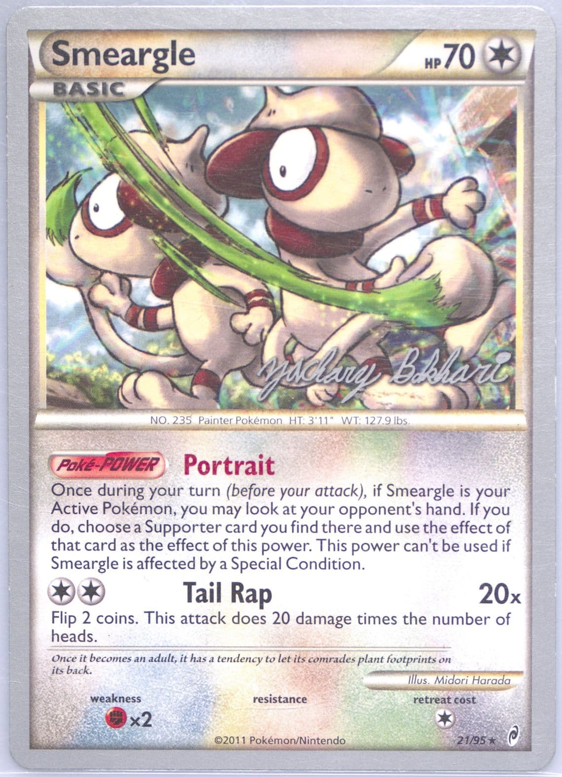 Smeargle C.M.T. (21) 2012 Pokemon World Championships Promo