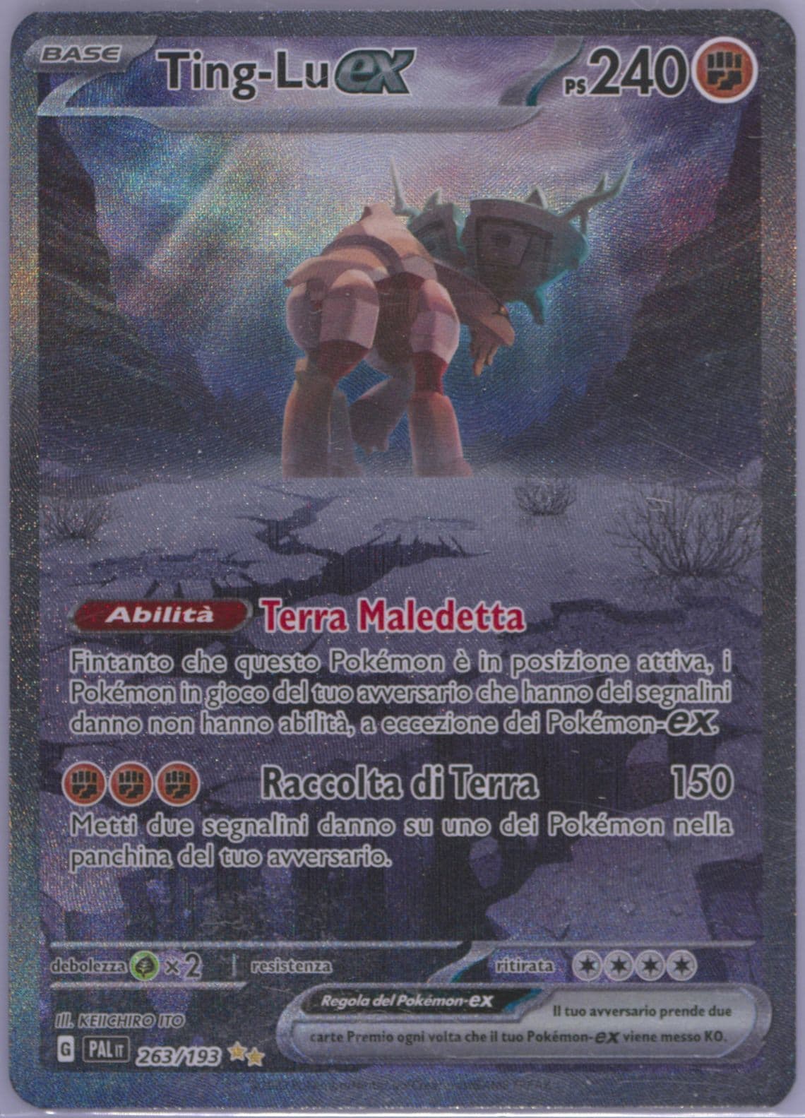 Ting-LU EX Special Illustration Rare (263) 2023 Pokemon Italian Pal It-Paldea Evolved