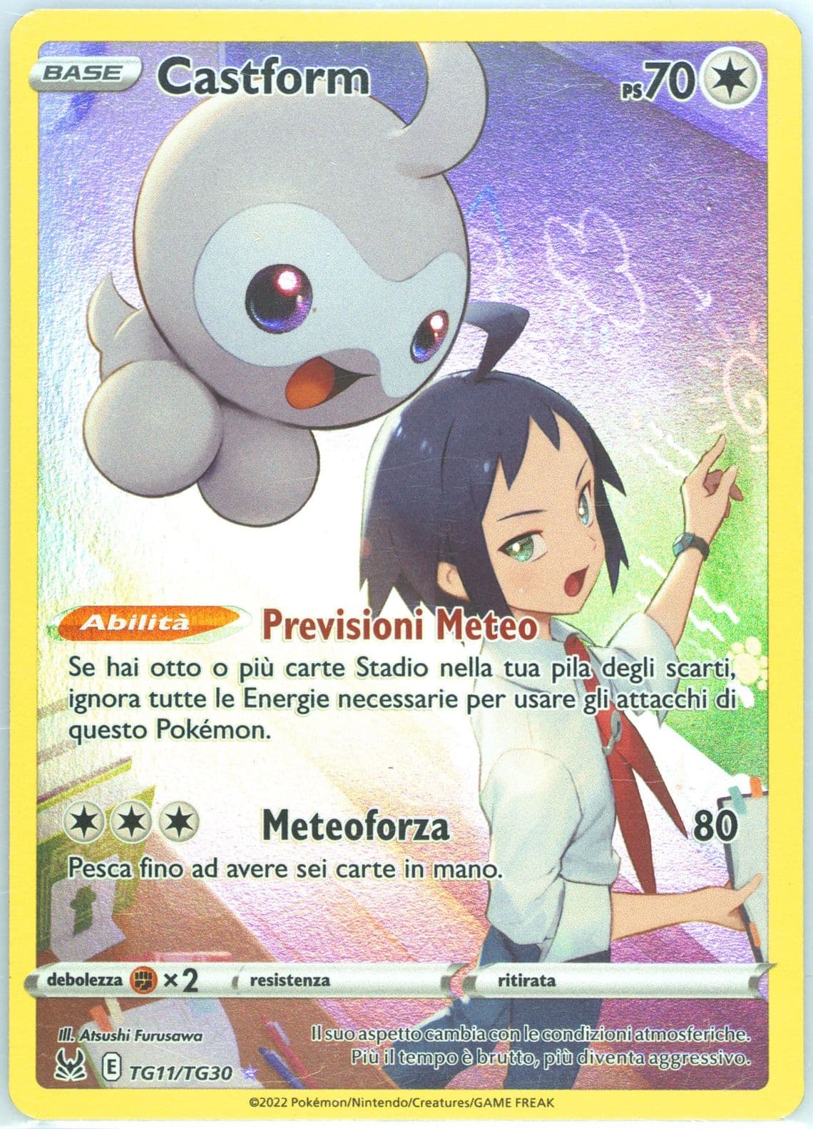 Full Art/Castform Italian (TG11) 2022 Pokemon Sword & Shield Lost Origin