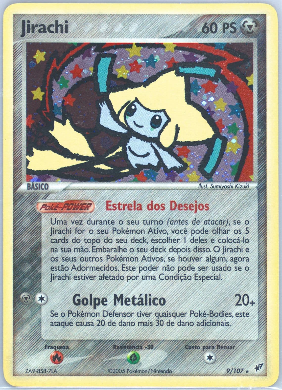 Jirachi-Holo Portuguese (9) 2005 Pokemon EX Deoxys