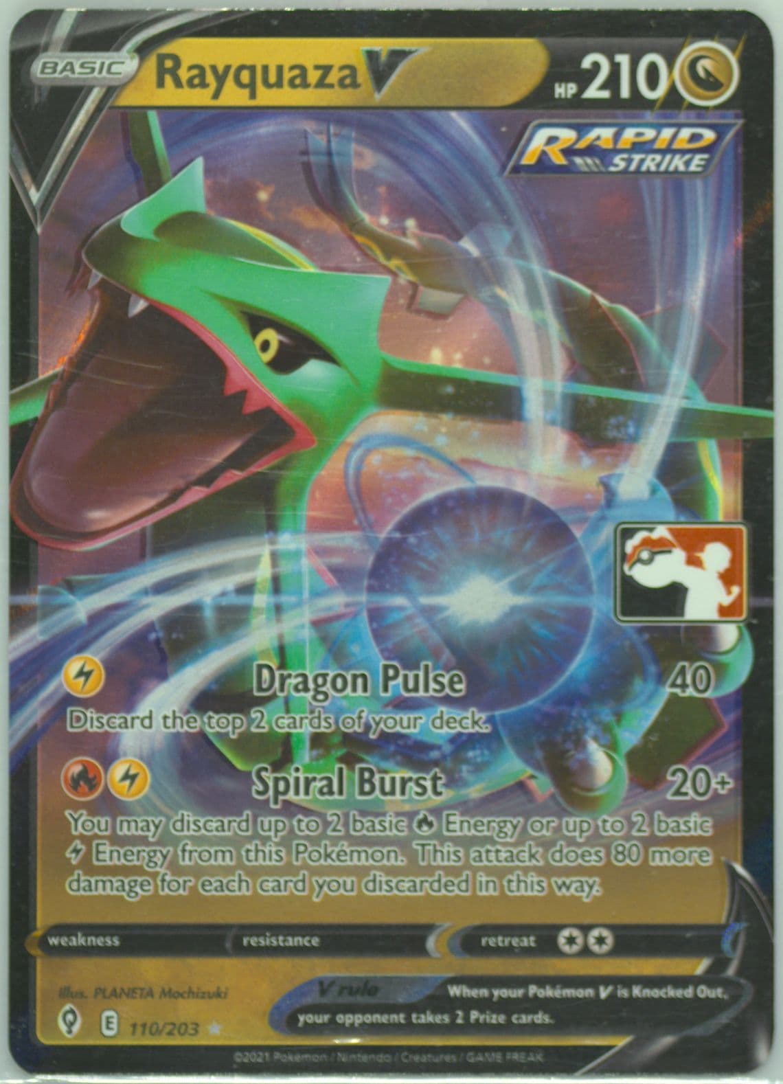 Rayquaza V (110) 2022-2023 Pokemon Play! Pokemon Prize Pack